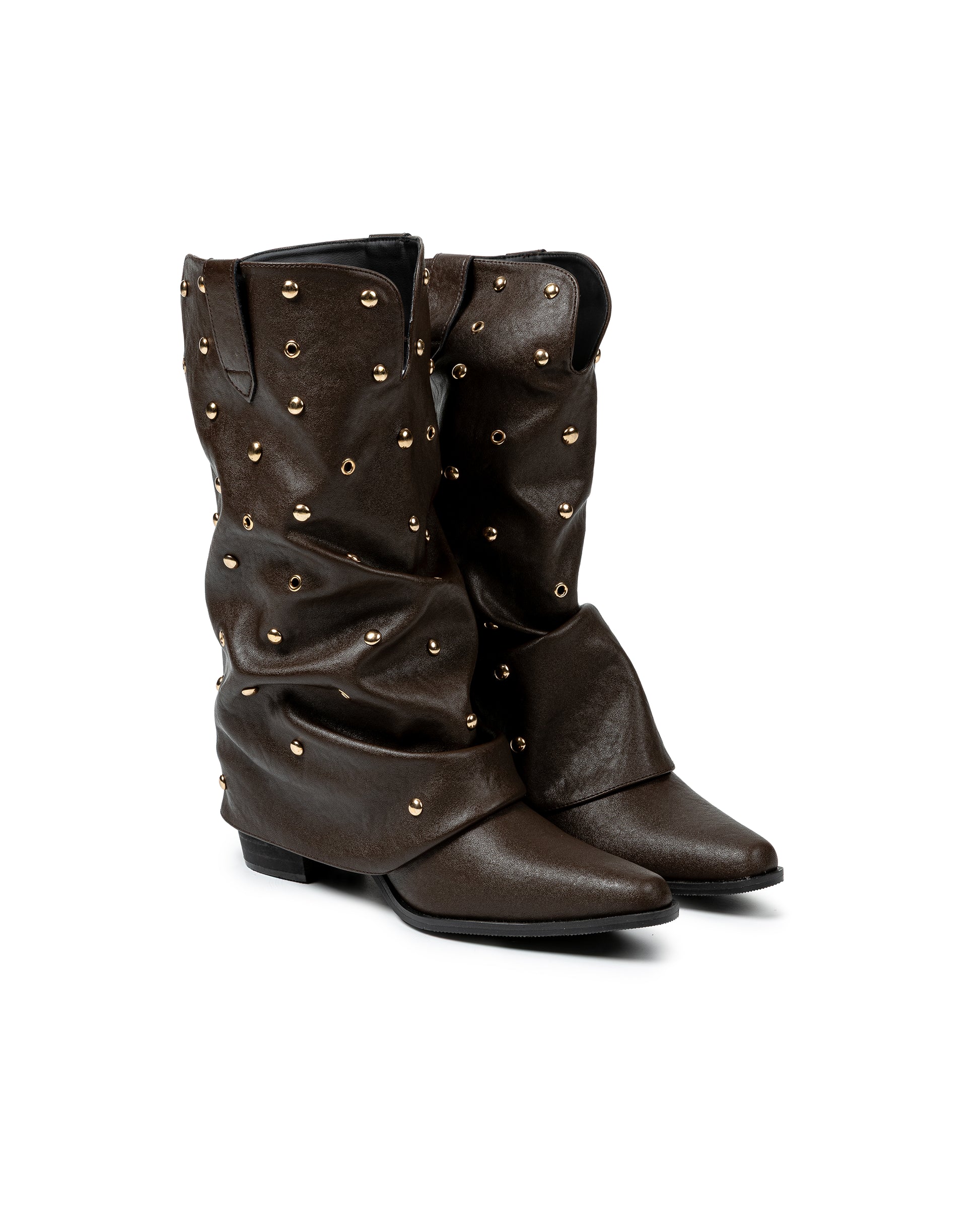 Distressed Eyelet Boots