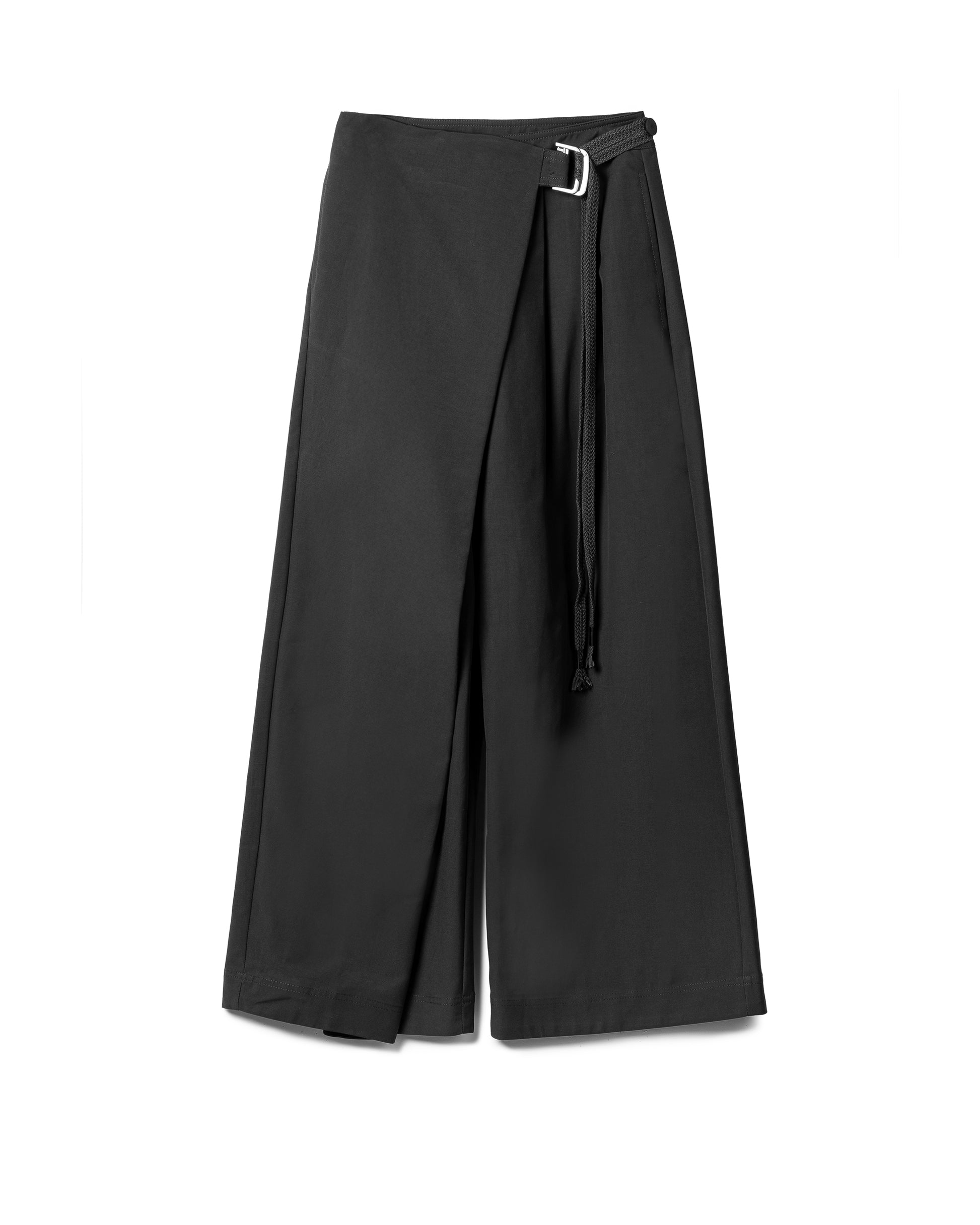 Tailored D-Ring Panel-Wrap Pants