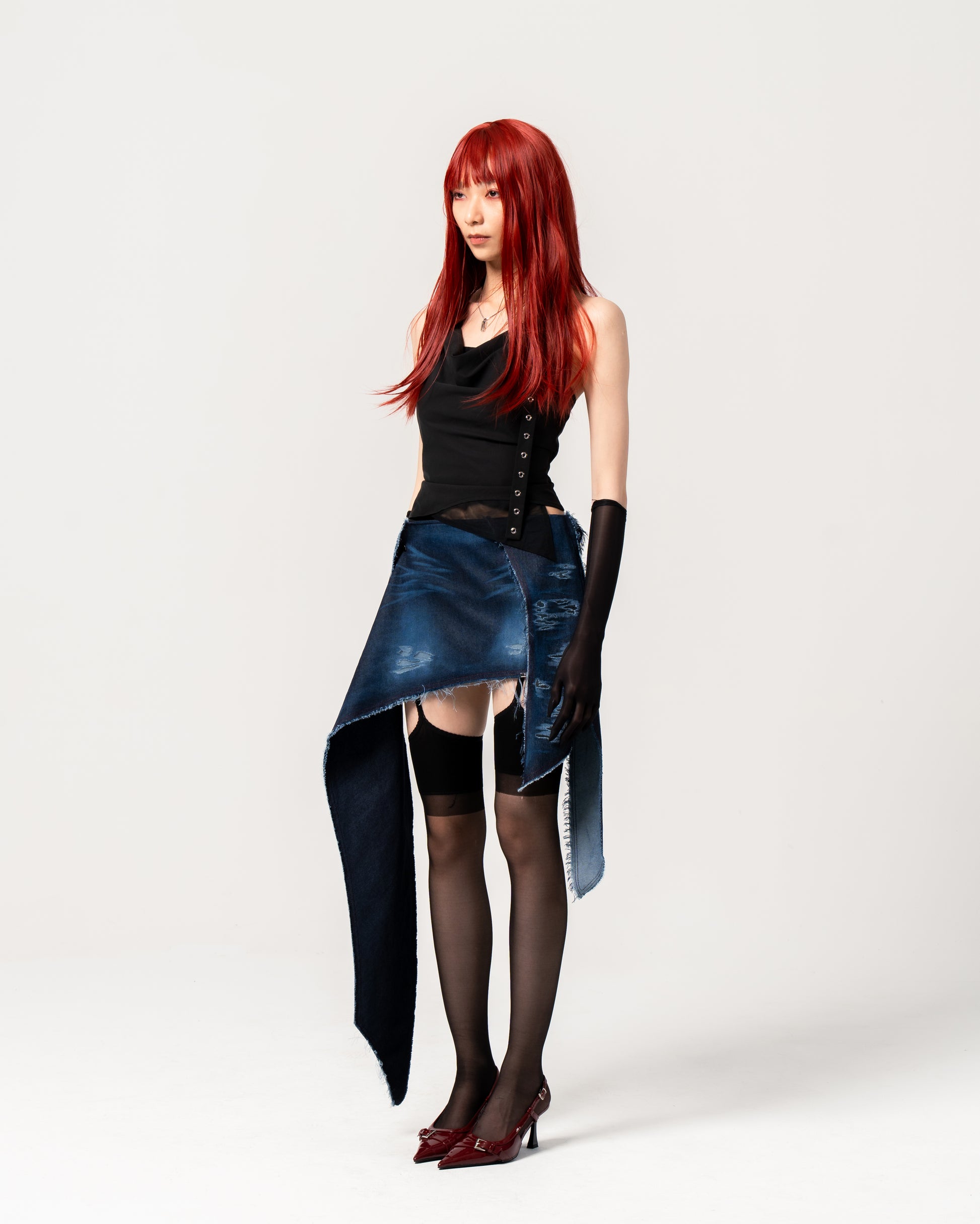 N E O CH.1 Punk Irregular Top