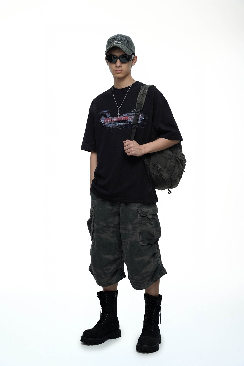 Car Paint Scratch T-Shirt Oversized