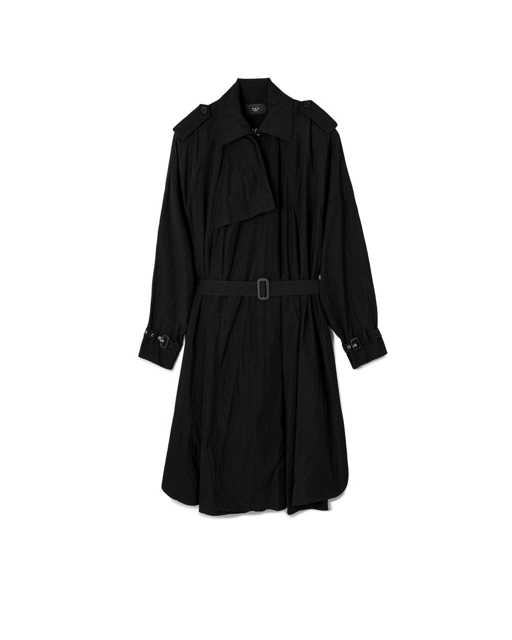 Belted Trench Shirt Dress