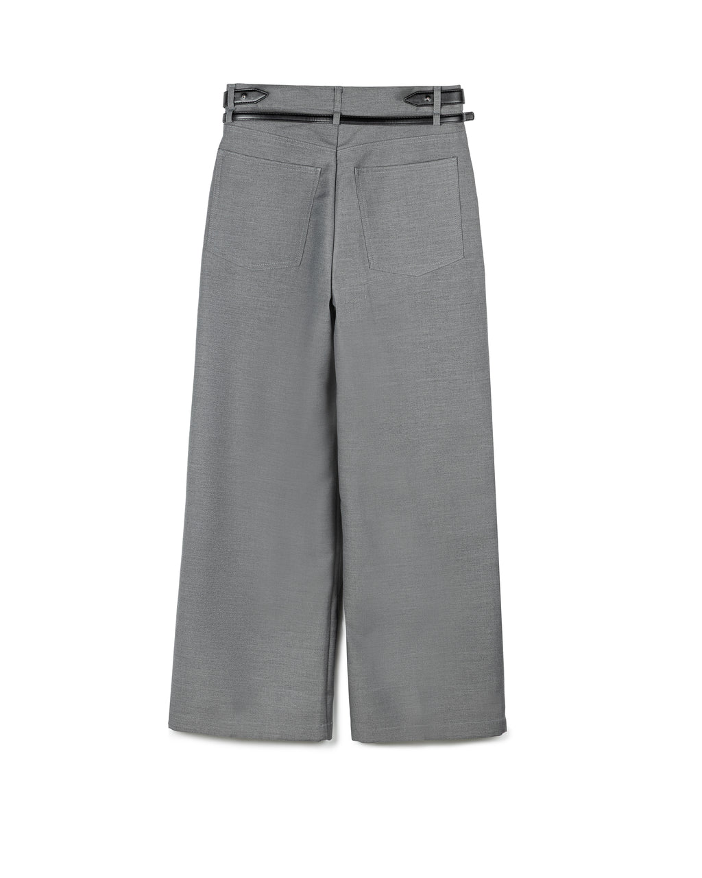 Double Belted Pleated Trousers