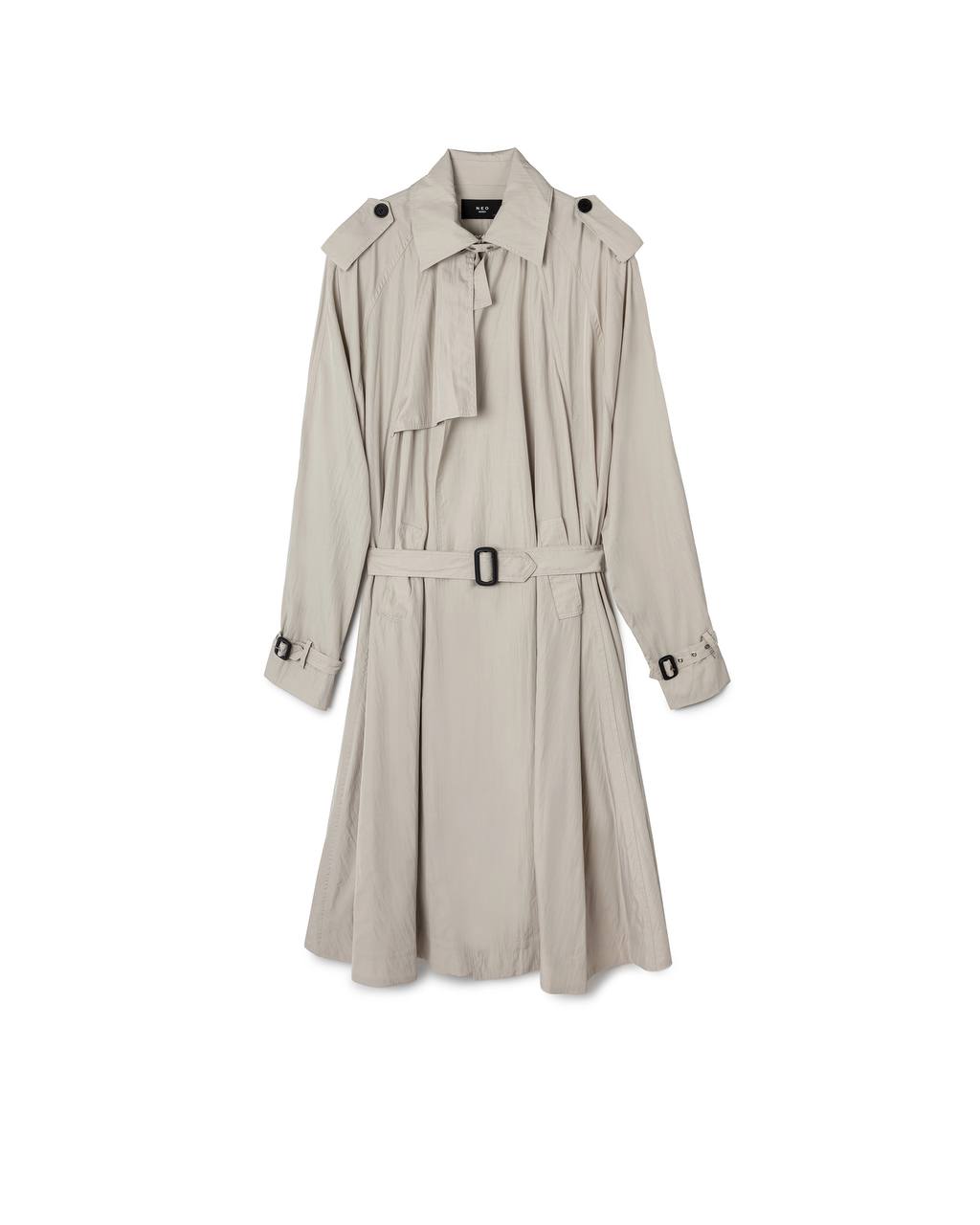Belted Trench Shirt Dress