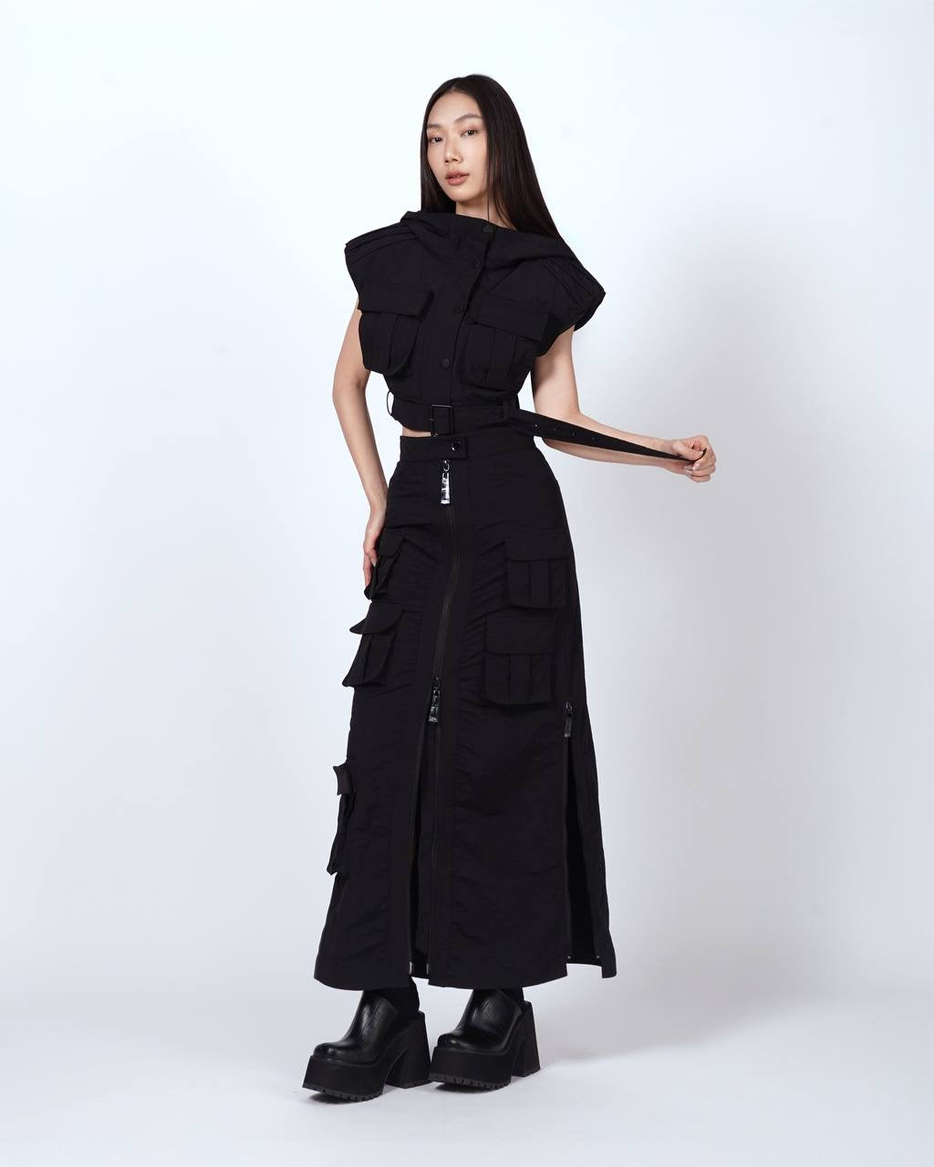Cargo Zipper Skirt
