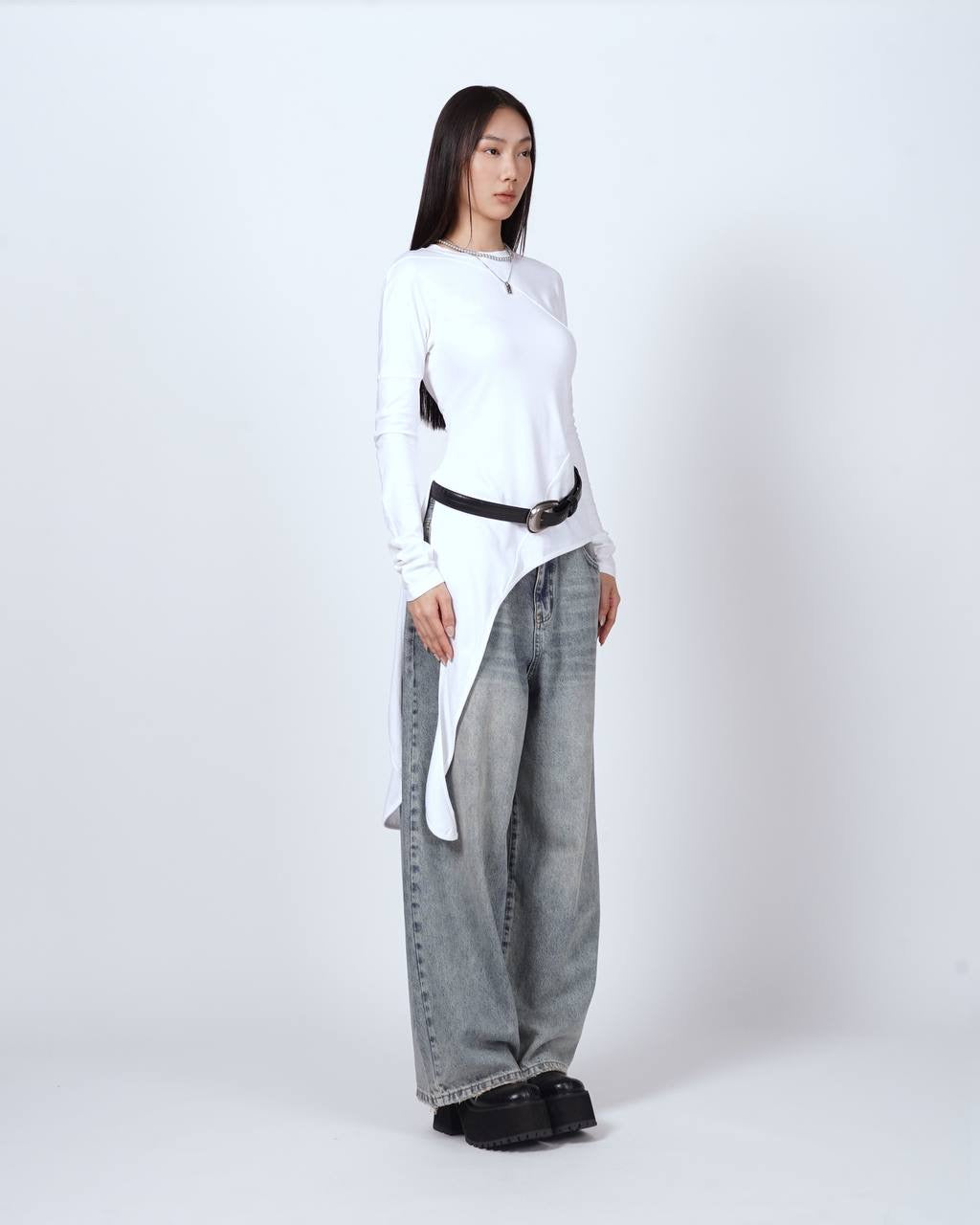 Deconstructed Long Sleeve Top