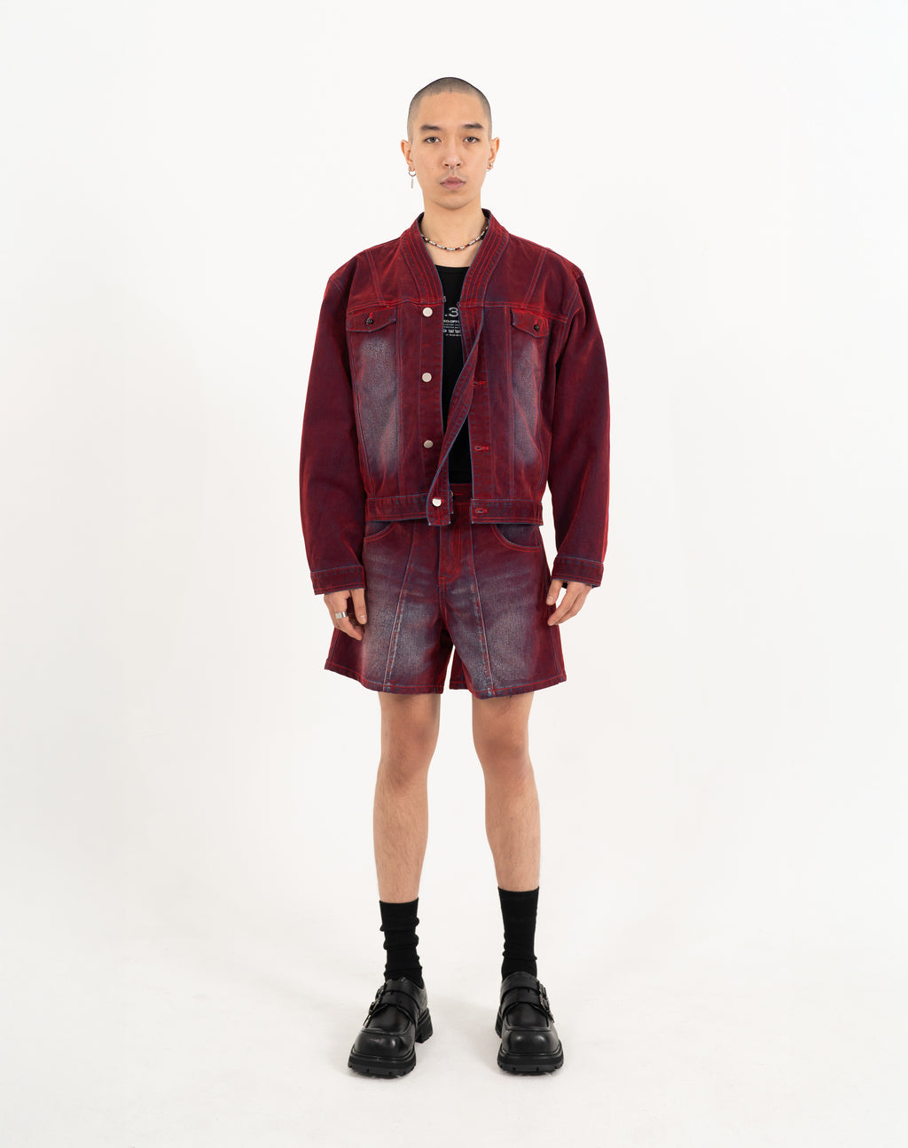 N E O CH.2 Faded Wrinkle Jorts