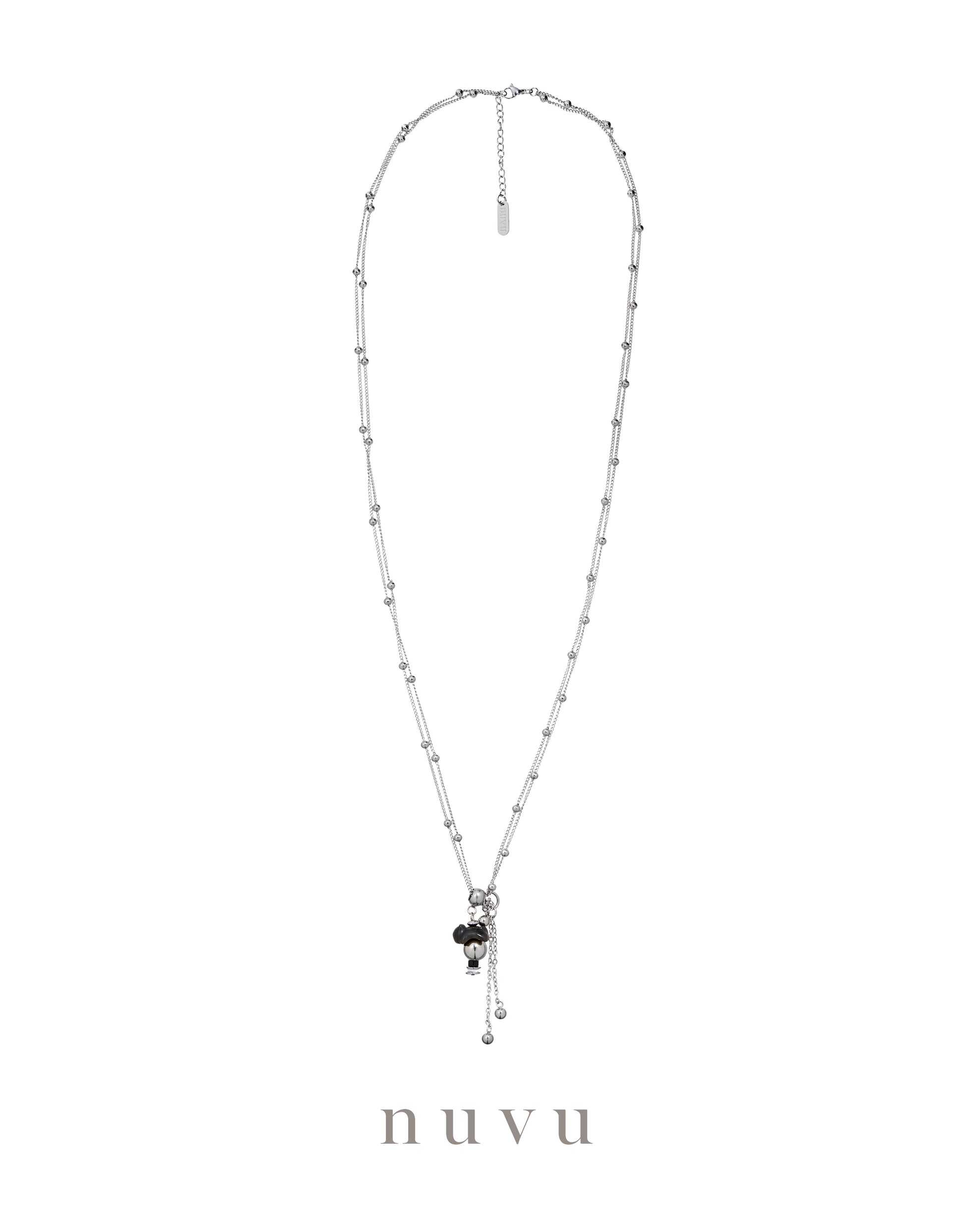 NUVU Silver Light Guardian Collection Necklace
72+5CM