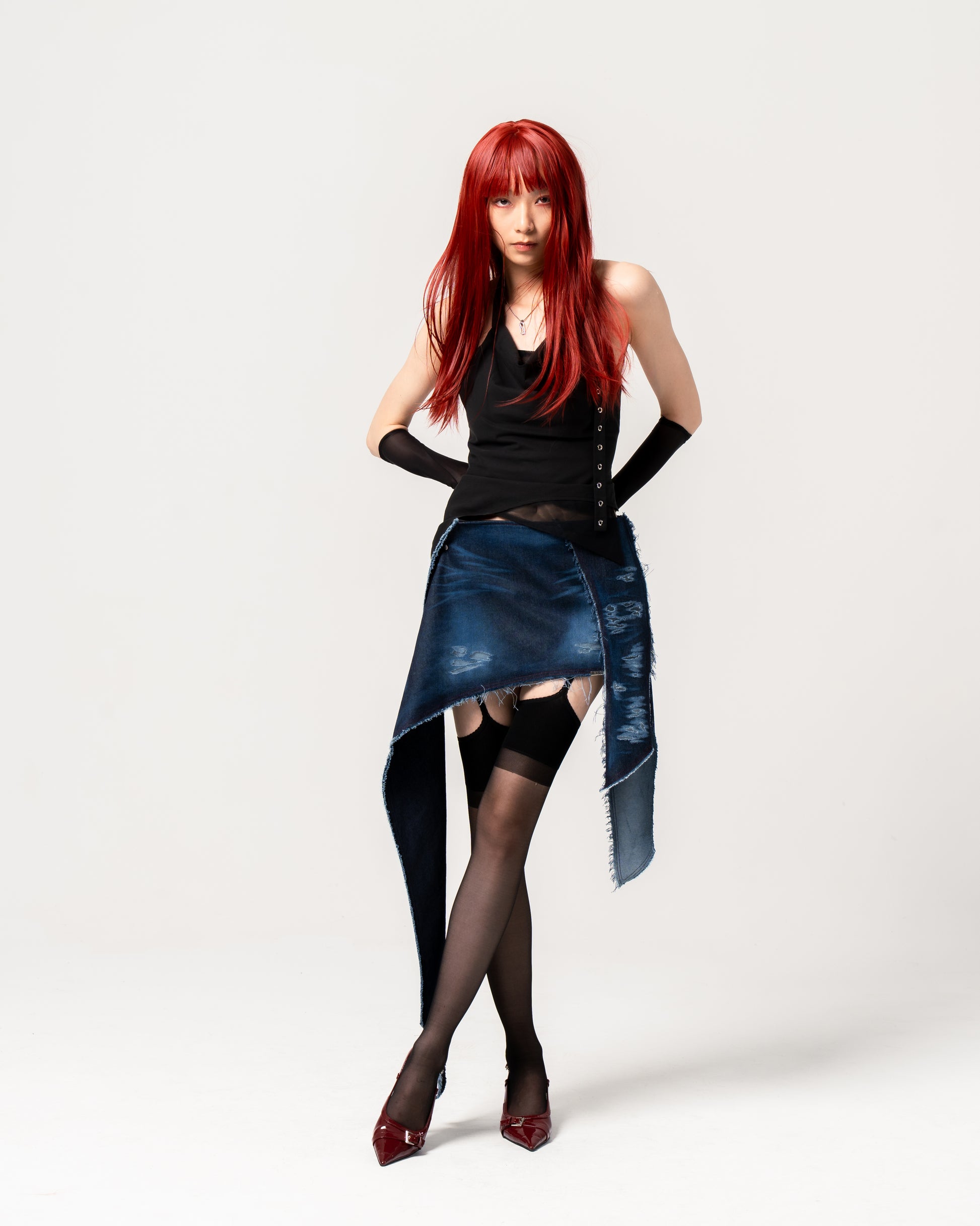 N E O CH.1 Punk Irregular Top