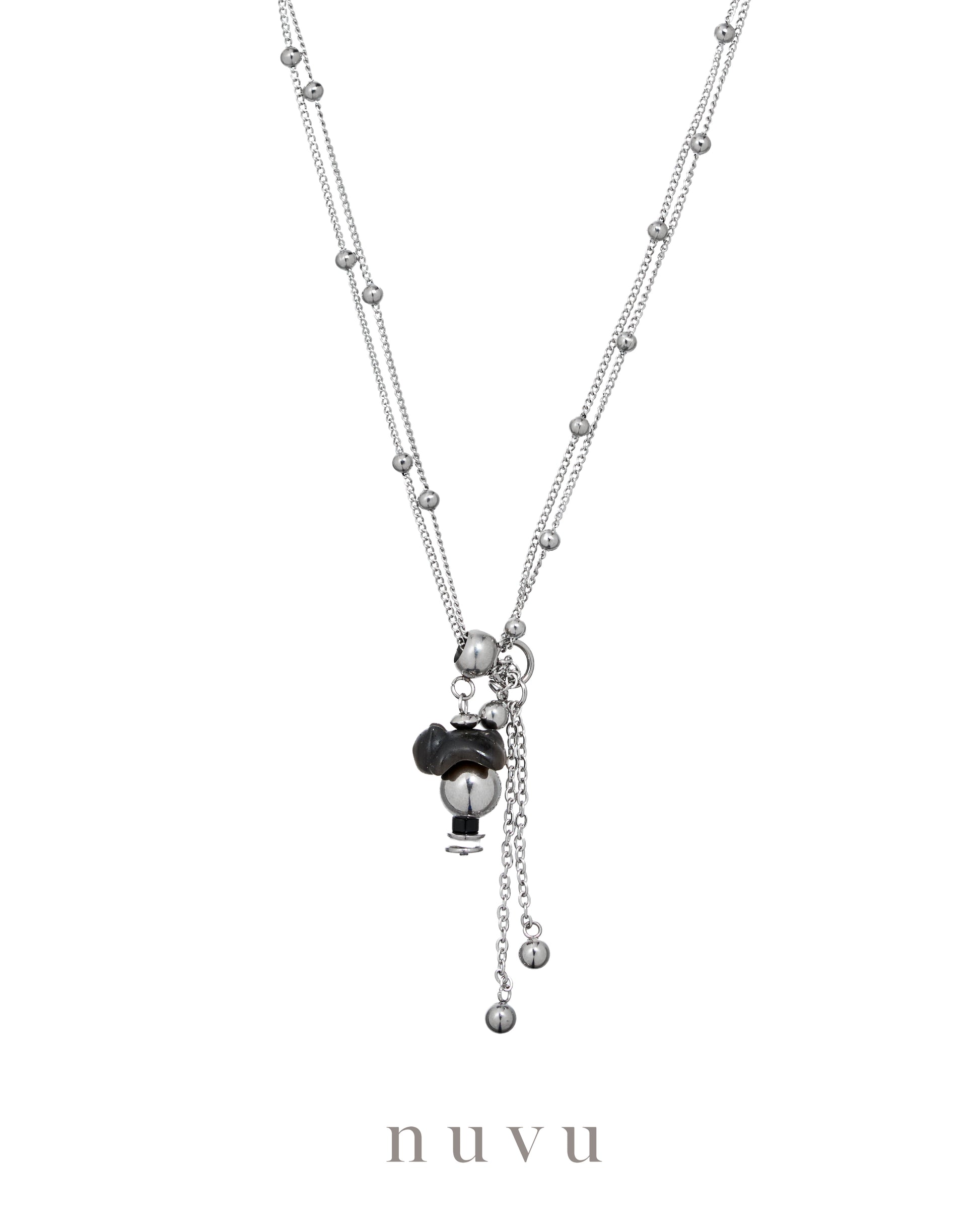 NUVU Silver Light Guardian Collection Necklace
72+5CM