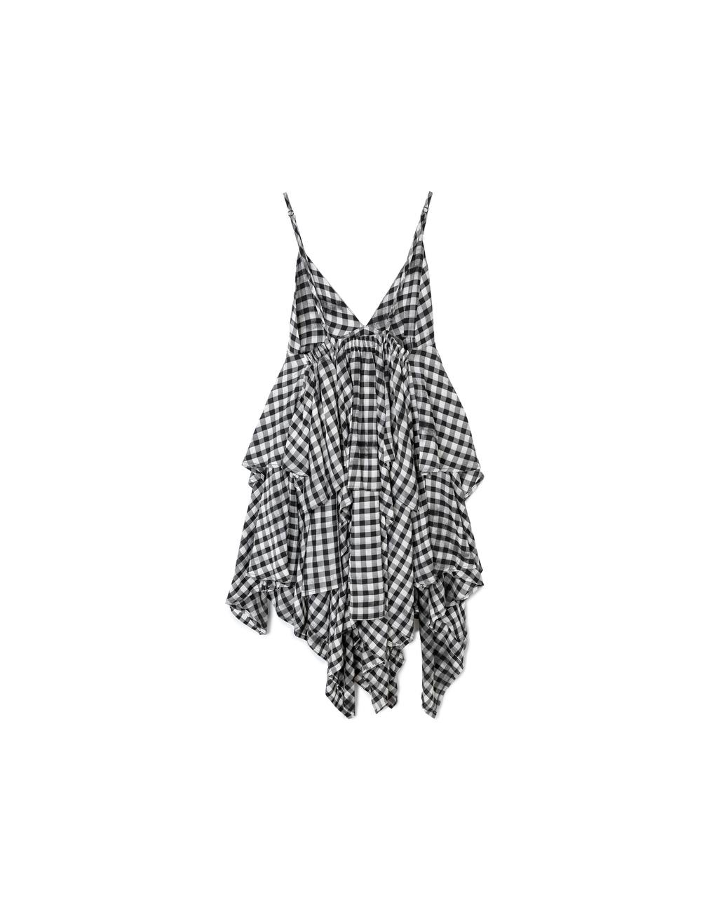 Gingham Draped Cami
