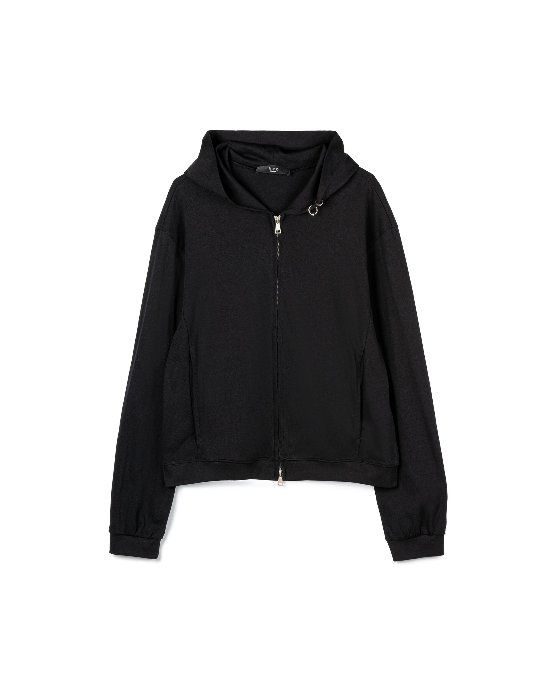 Minimalist Grey Zip-Up Hoodie