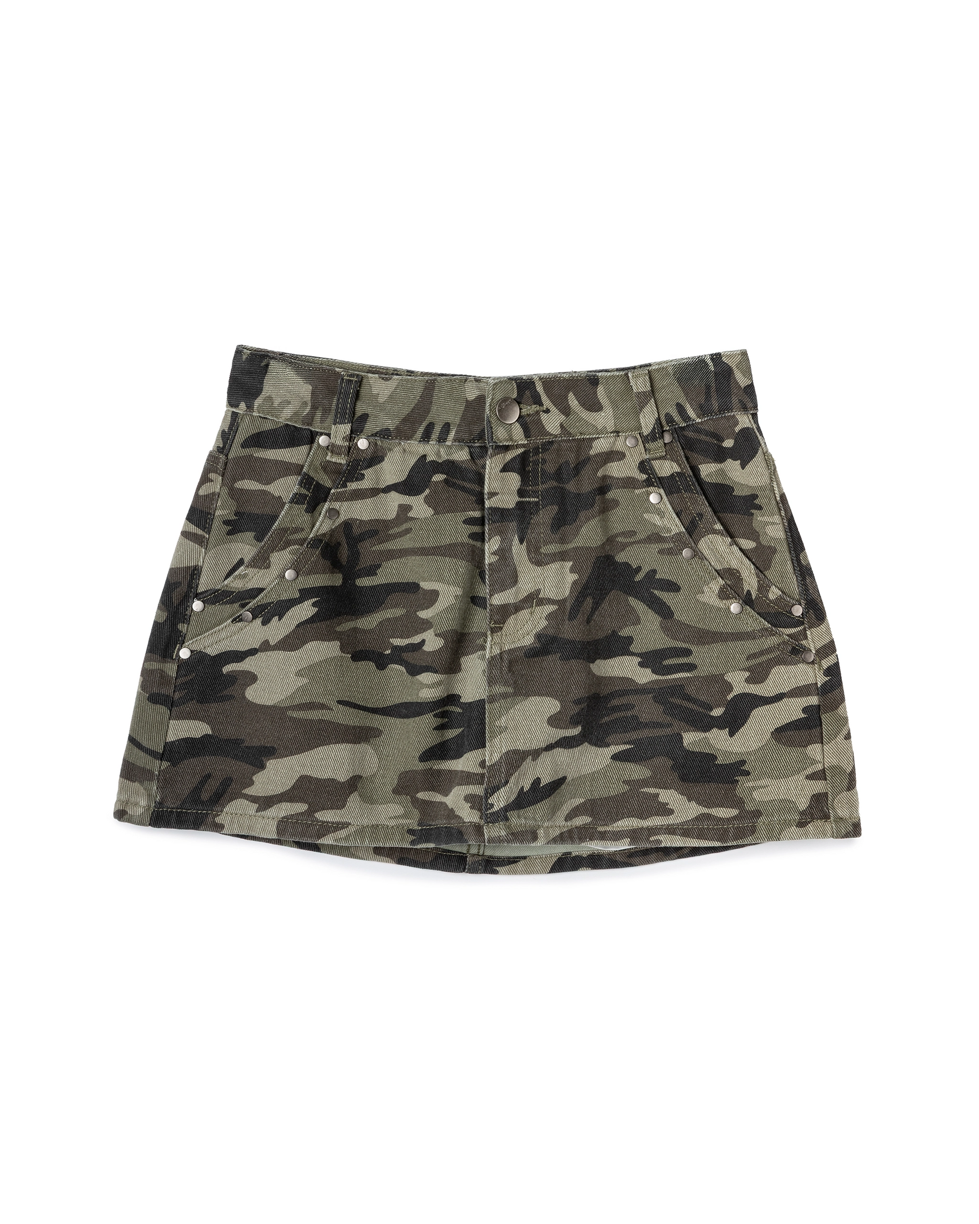 Camo Denim Skort