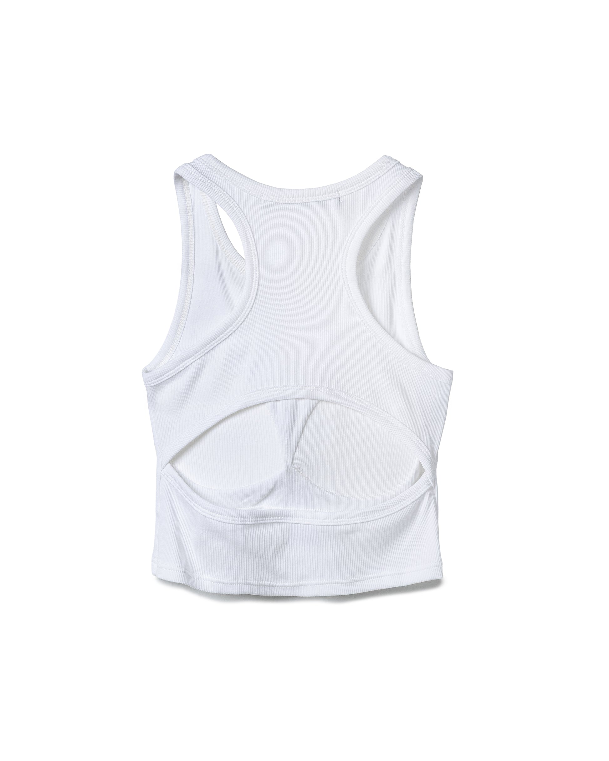 Cut-Out Ribbed Racerback Tank Top