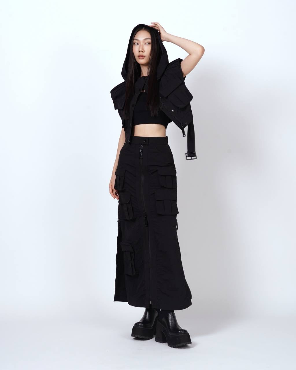 Cargo Zipper Skirt