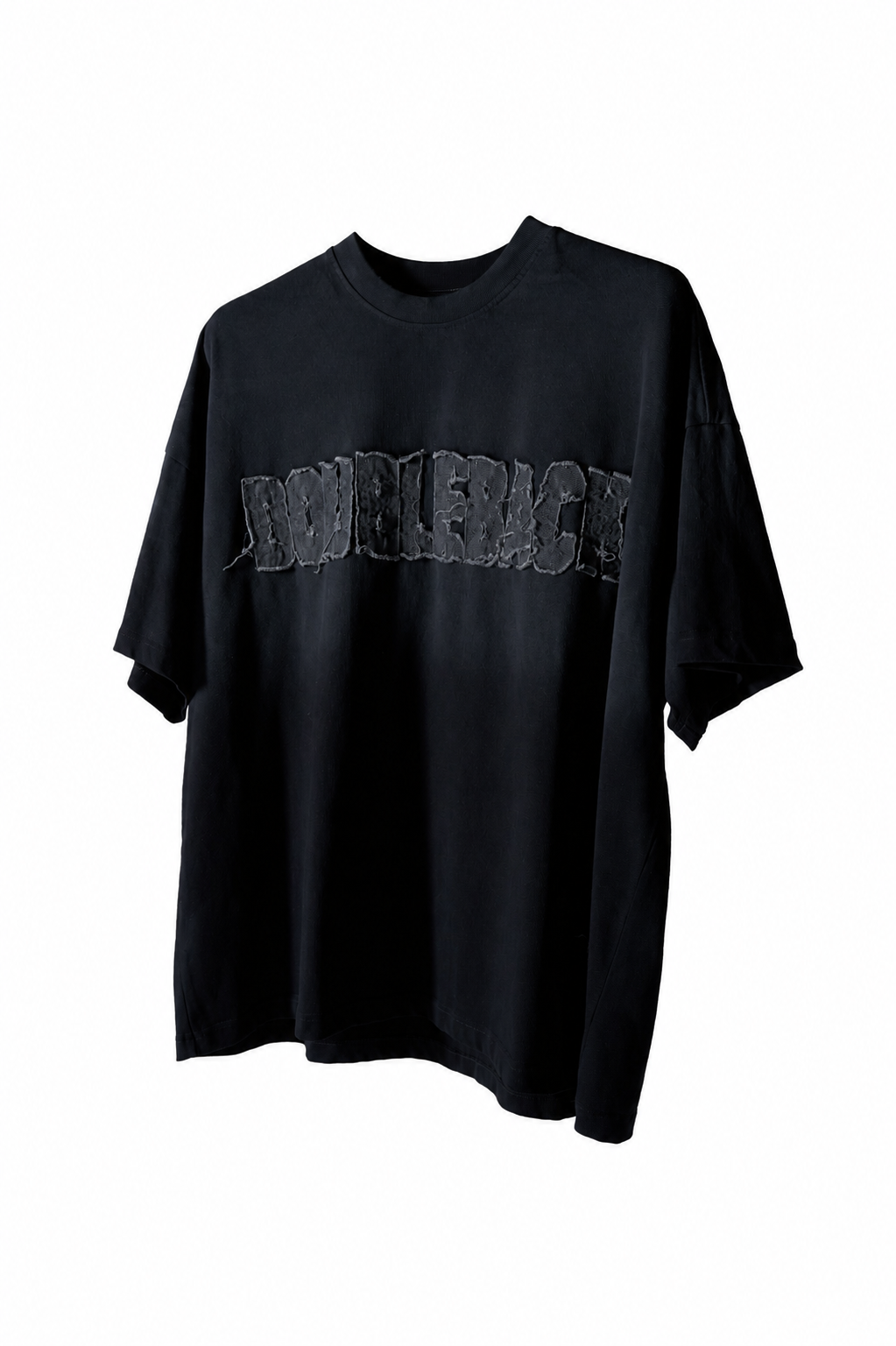 DOUBLEBACK Washed Patch Logo T-Shirt Oversized