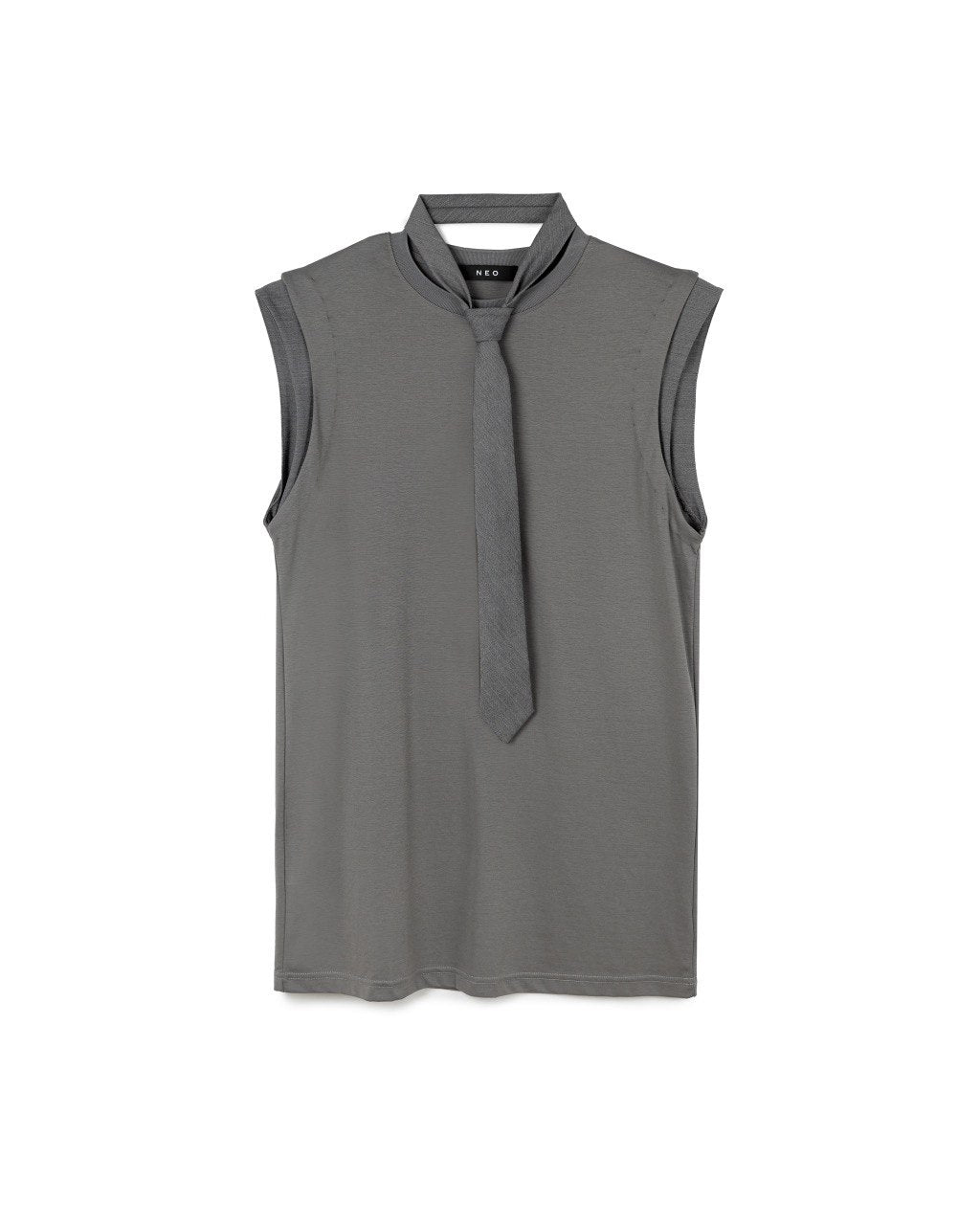 Soft Tie-Neck Sleeveless Top