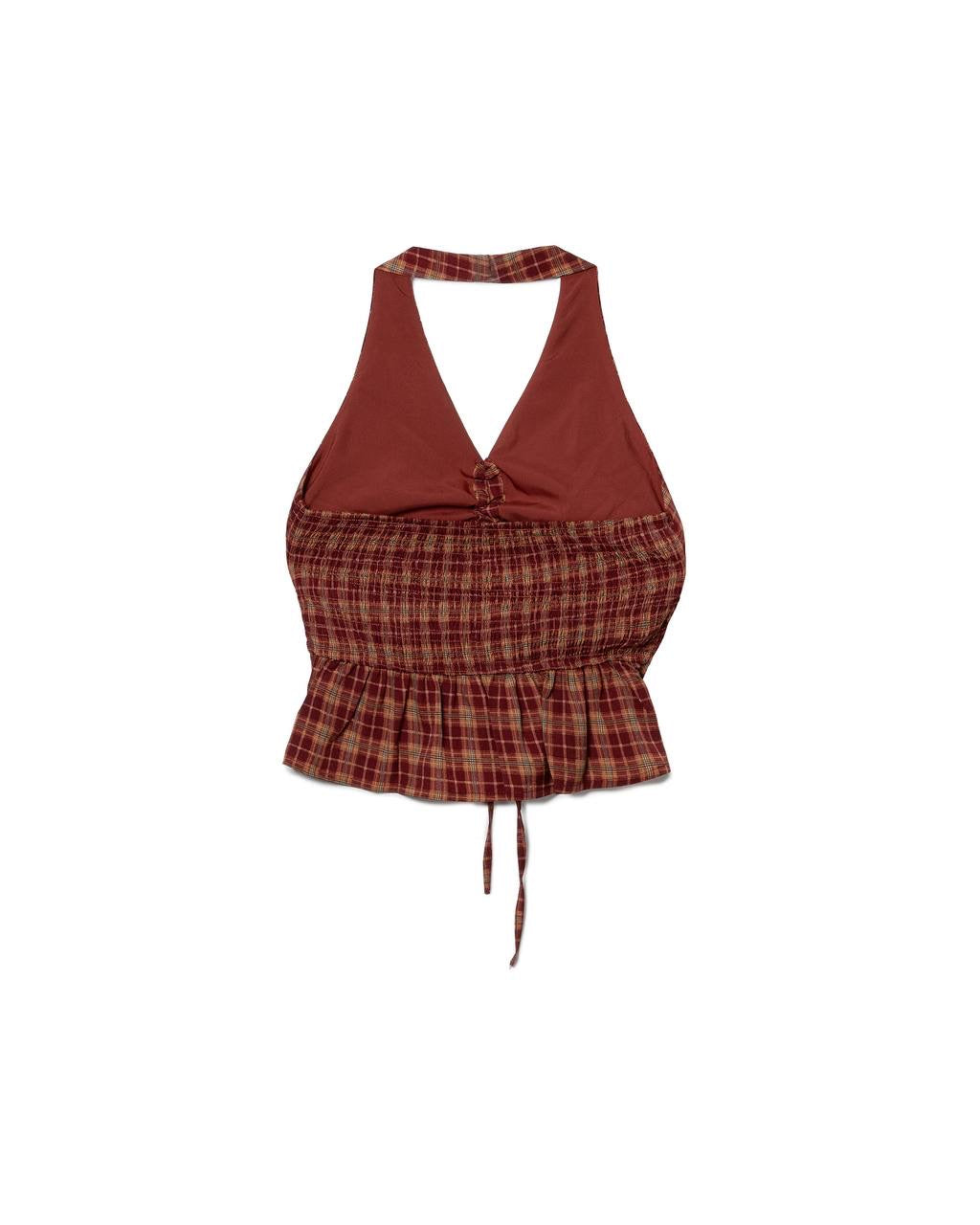 Ruched Halter-Top