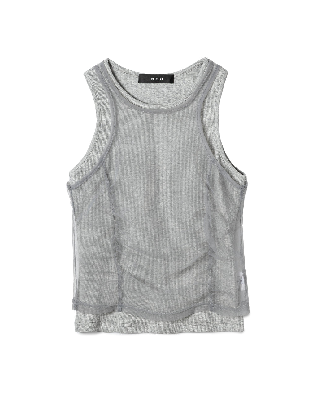 Layered Mesh-Detail Tank Top