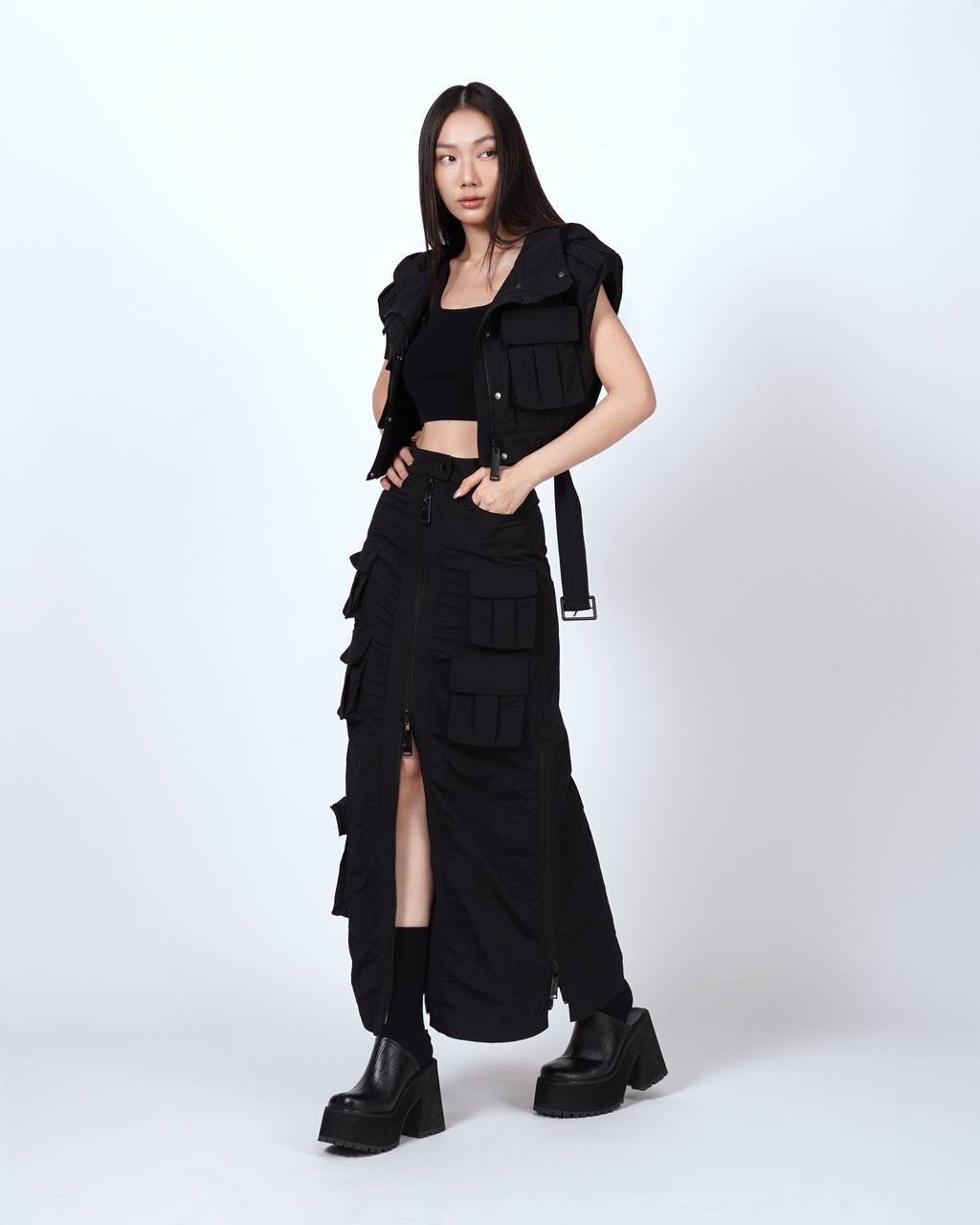 Cargo Zipper Skirt