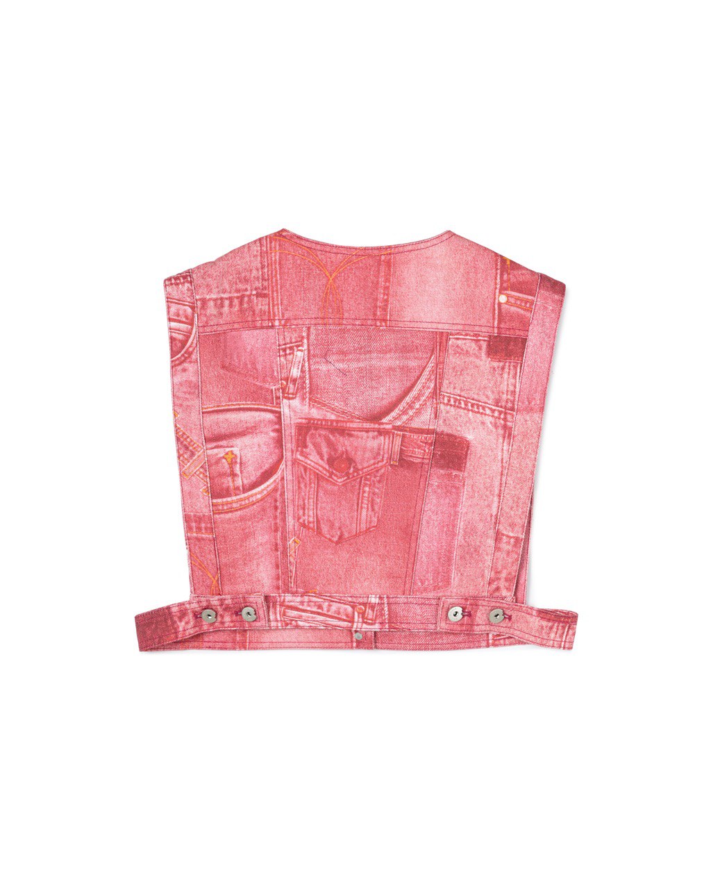 Patchwork Button Vest