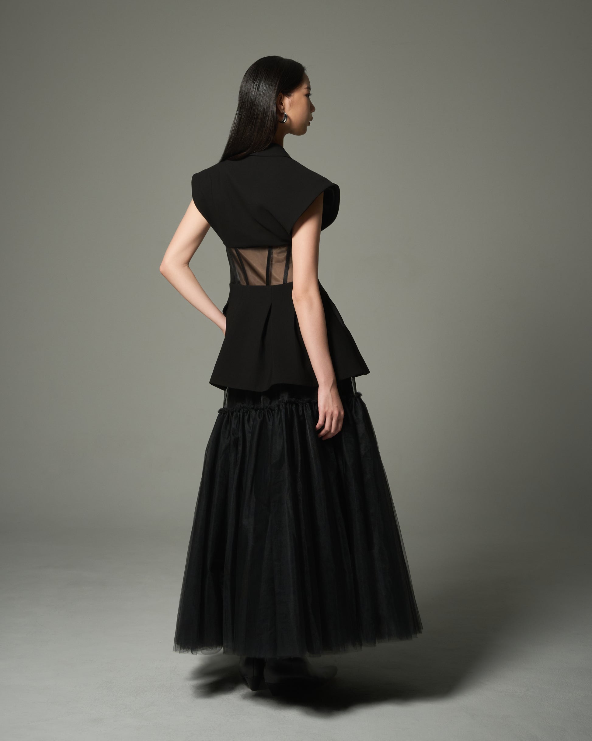 Layered Mesh Tulle Skirt
