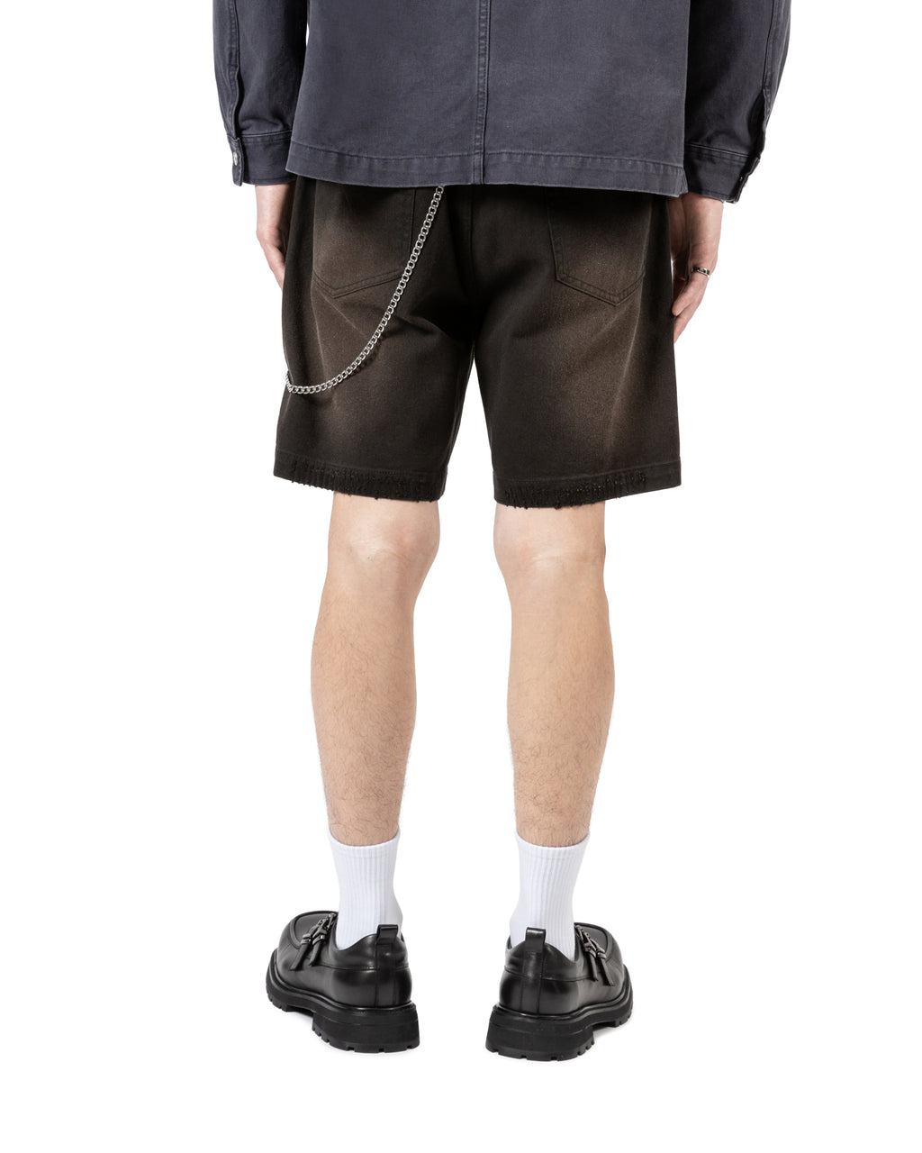 Unisex Washed Gradient Denim Short