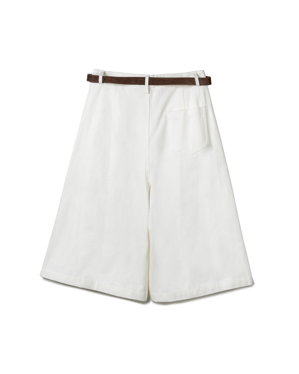 Refined Pleated Cotton Culottes