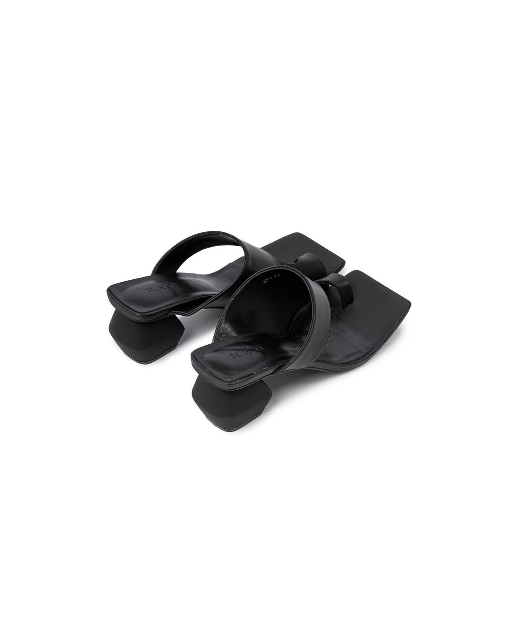 Square Toe Cut-Out Heels