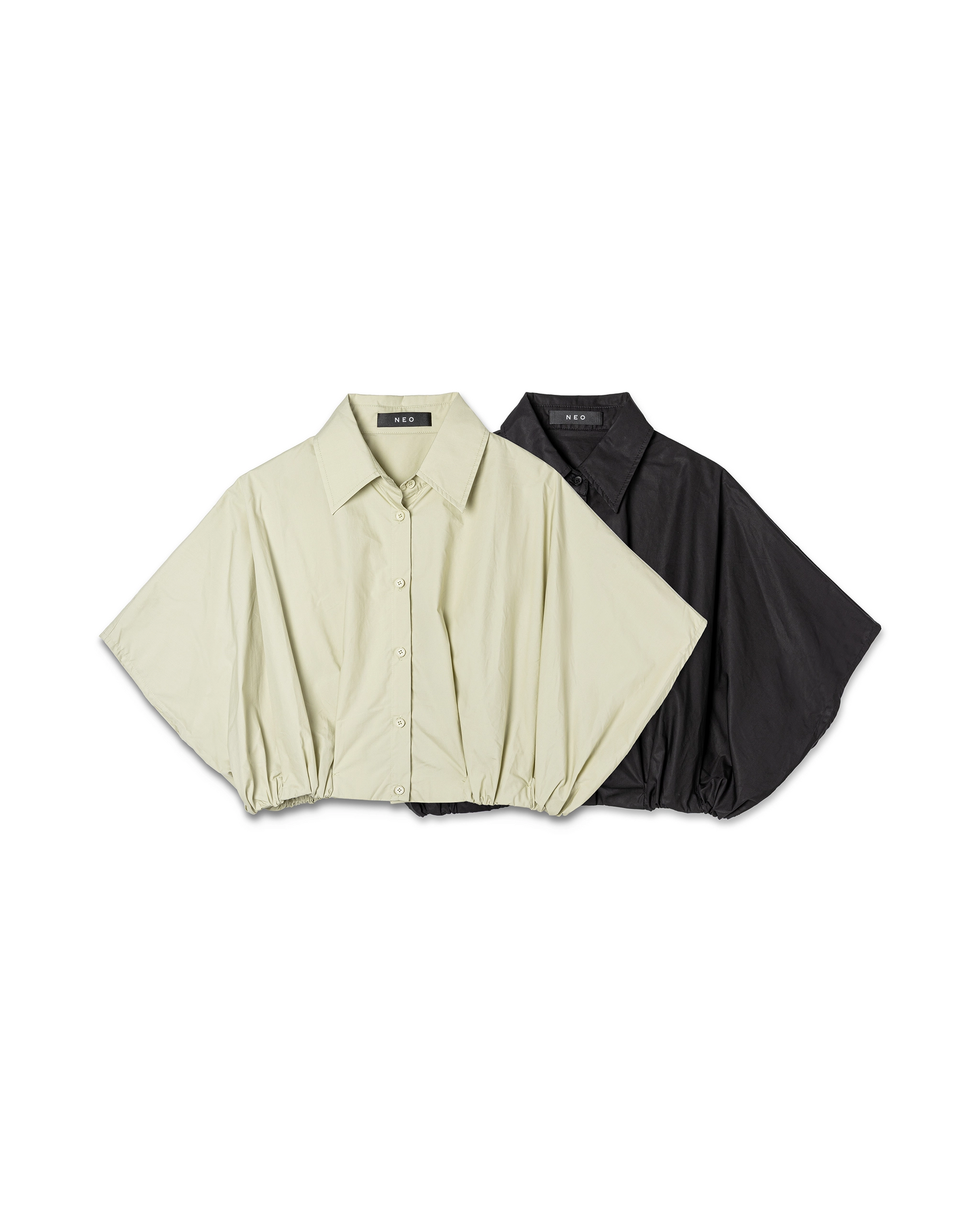 Cropped Elasticated Shirt