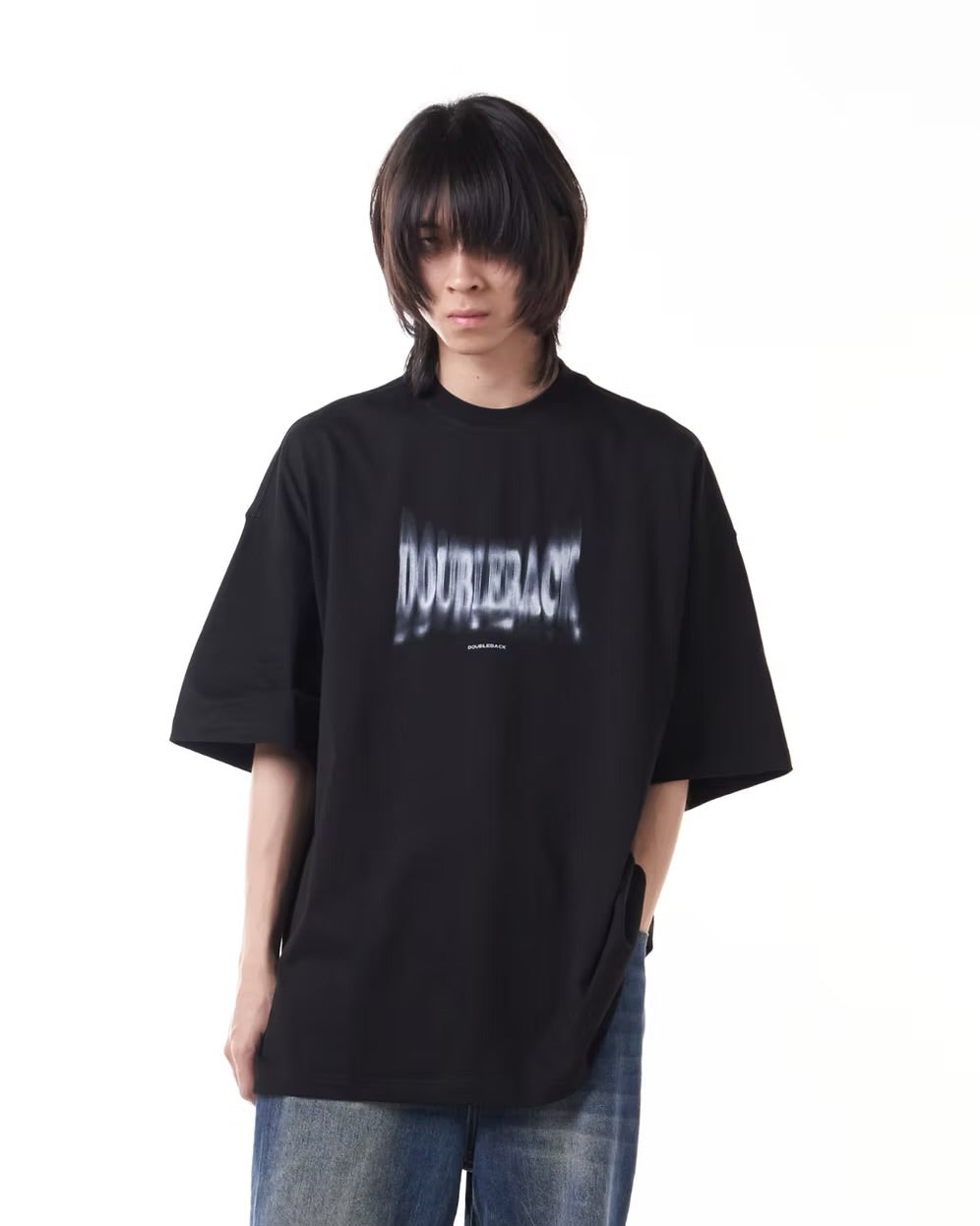 Blurred Logo T-Shirt Oversized