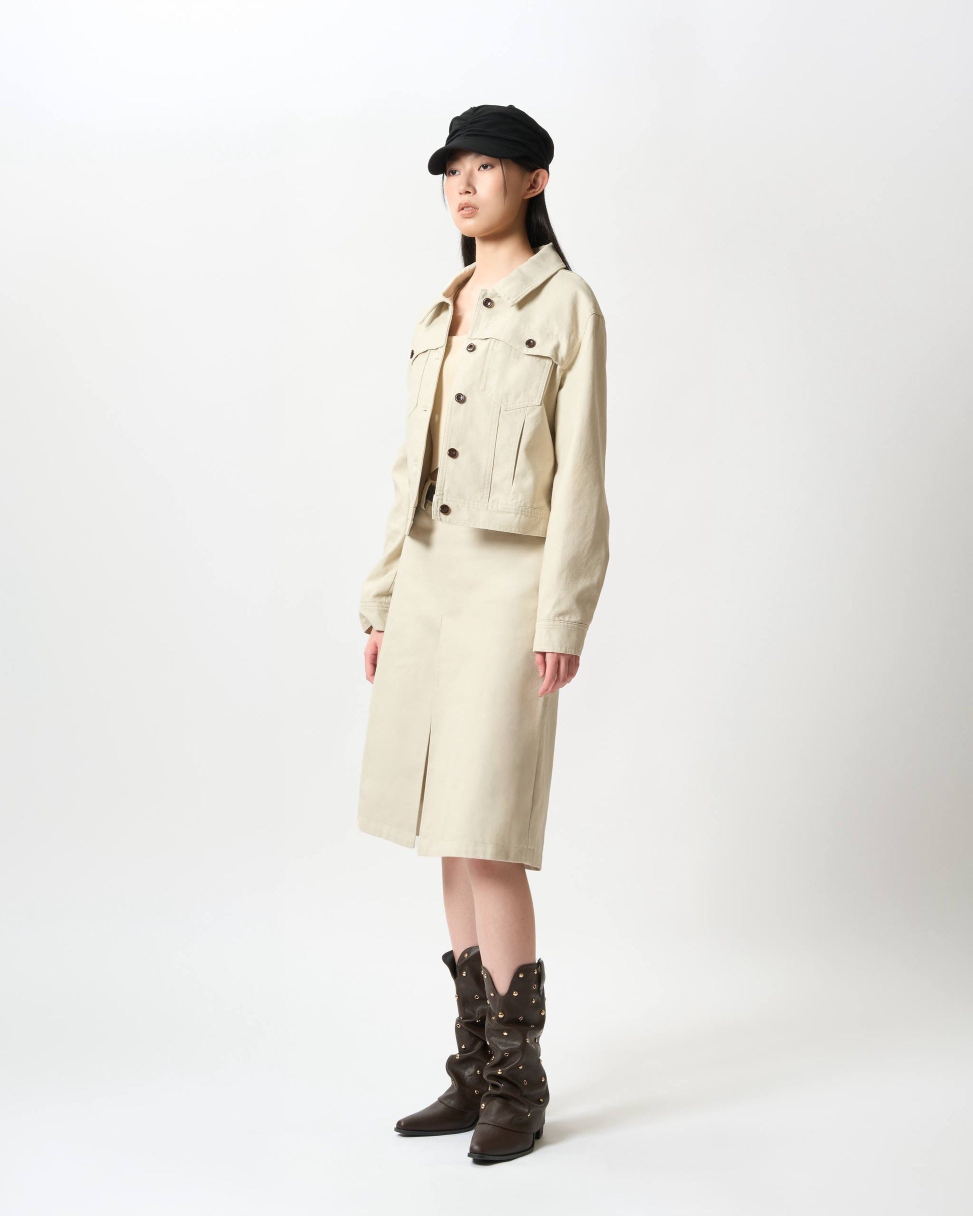 Clean-Cut Pleated Utility Culottes