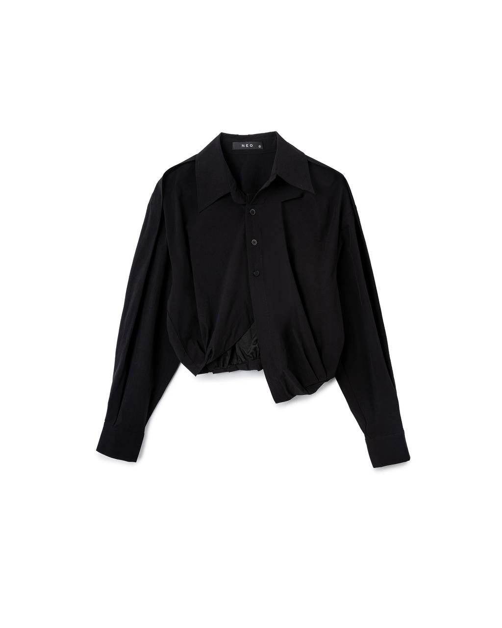 Waist-Shape Cropped Shirt