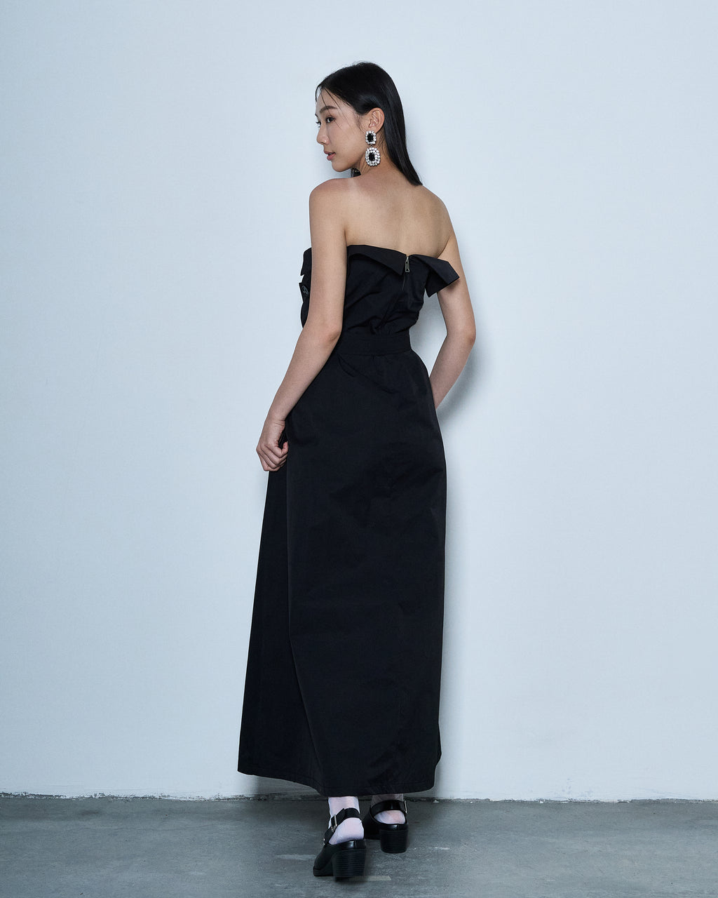 Off-Shoulder Trench Coat