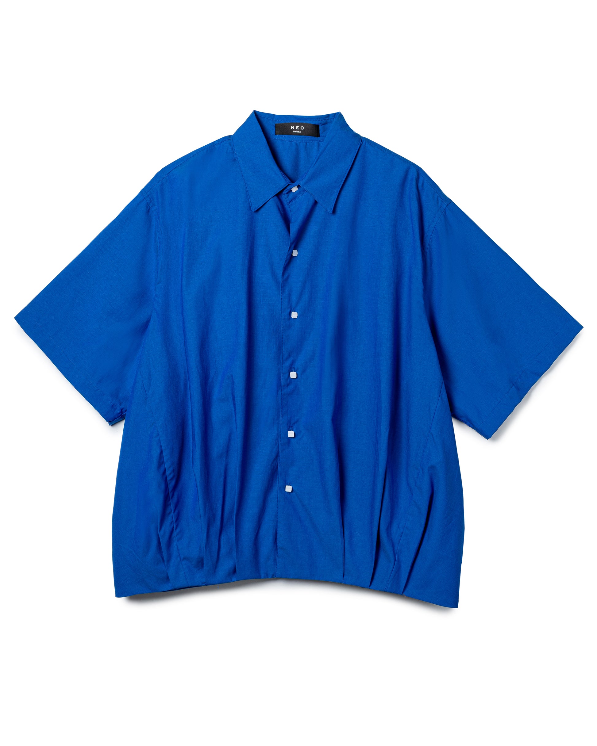 Ruched Boxy Short-Sleeve Shirt