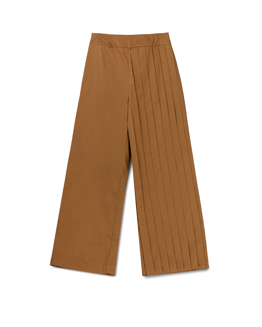 Asymmetrical Pleated Pants