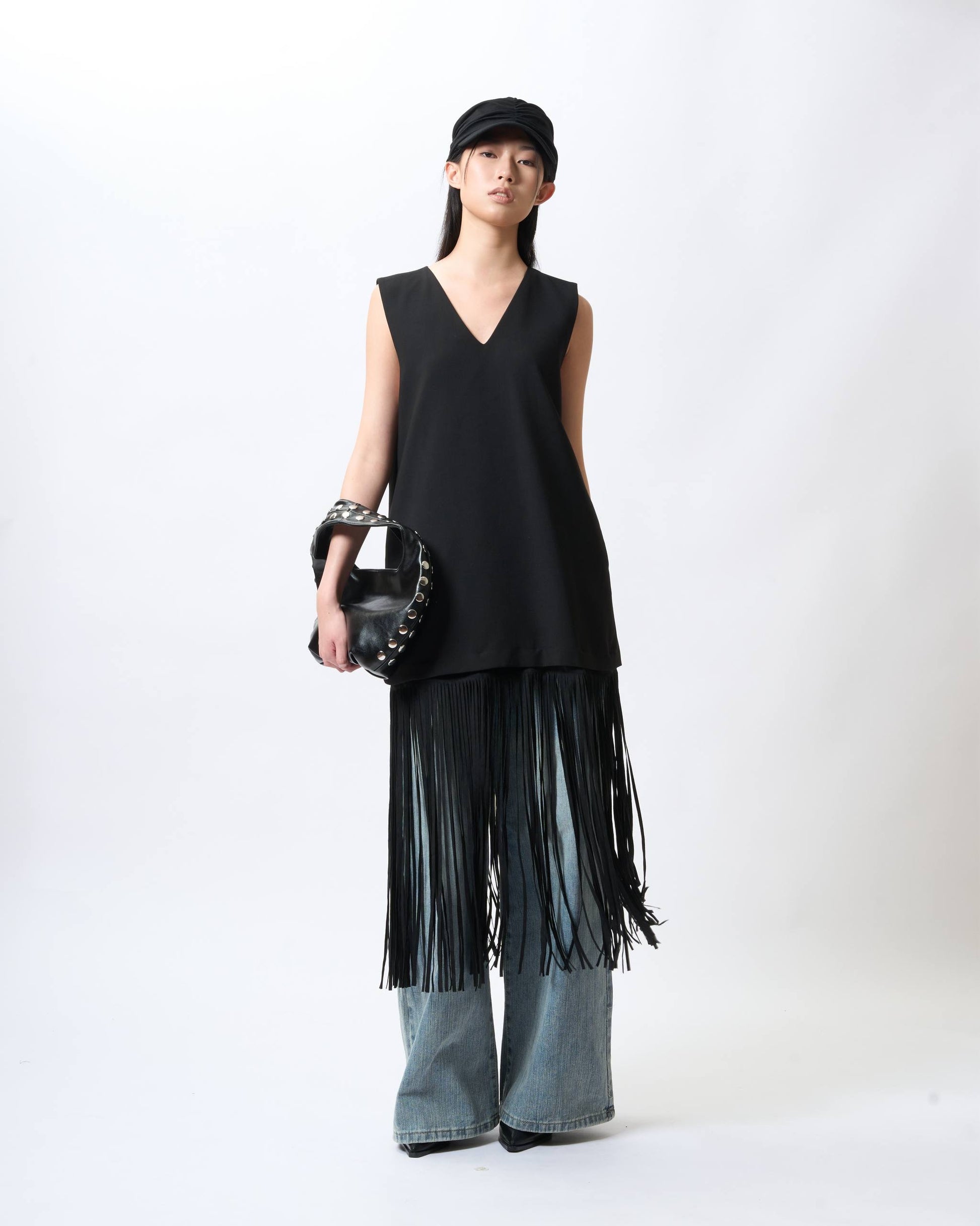 Fringe Sleeveless Dress