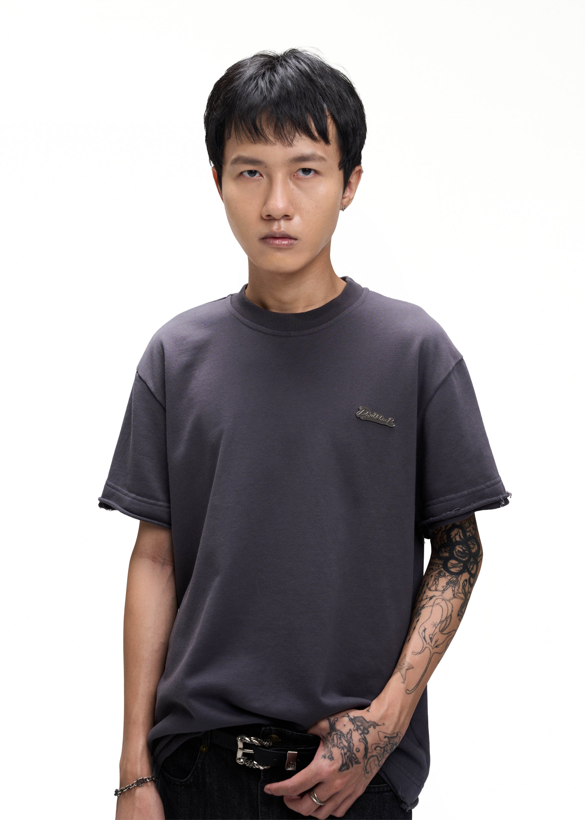 DOUBLEBACK Essential Unfinished Tee (Grey)