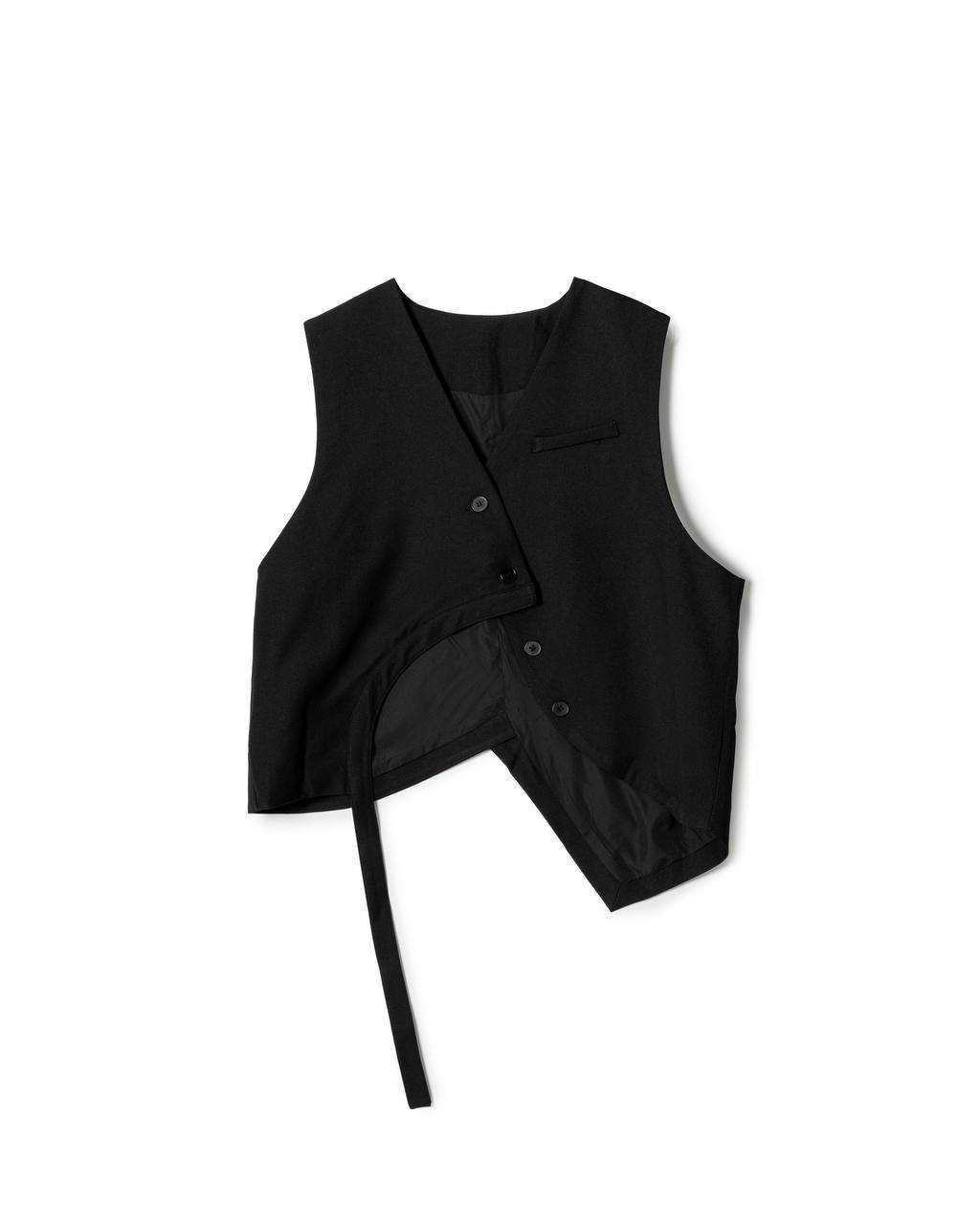 Deconstructed Asymmetric Tailored Vest