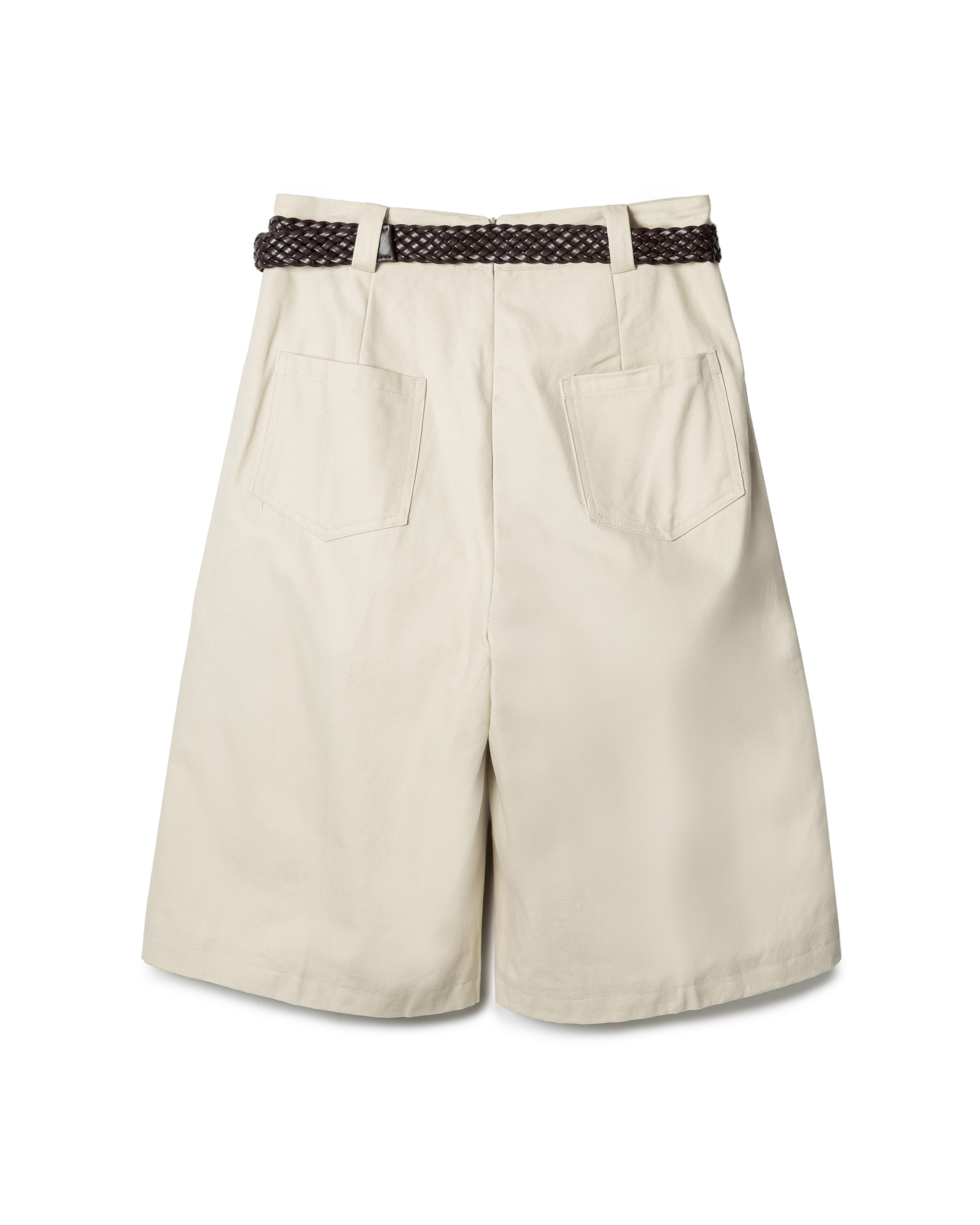 Clean-Cut Pleated Utility Culottes