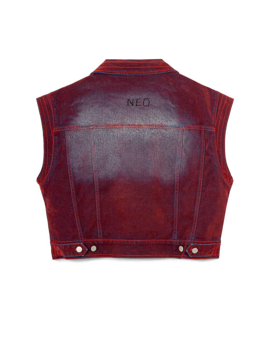 N E O CH.2 Faded Wrinkle Sleeveless Outerwear