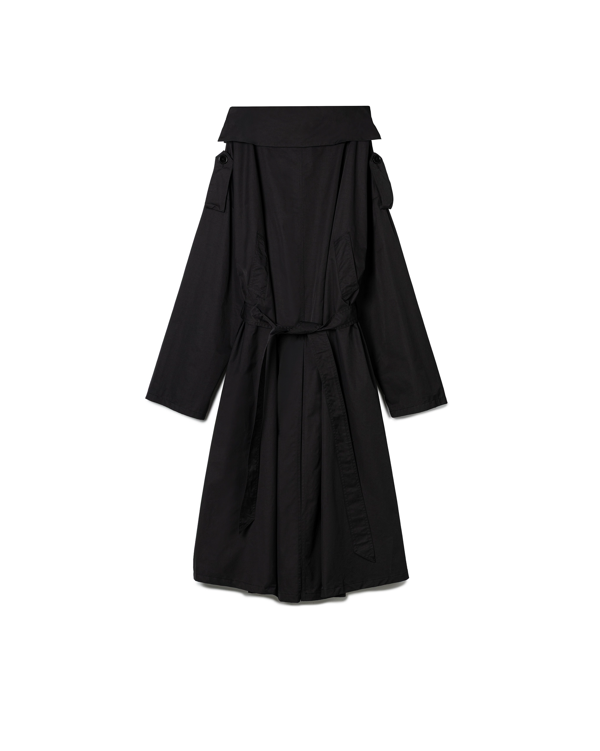 Off-Shoulder Trench Coat