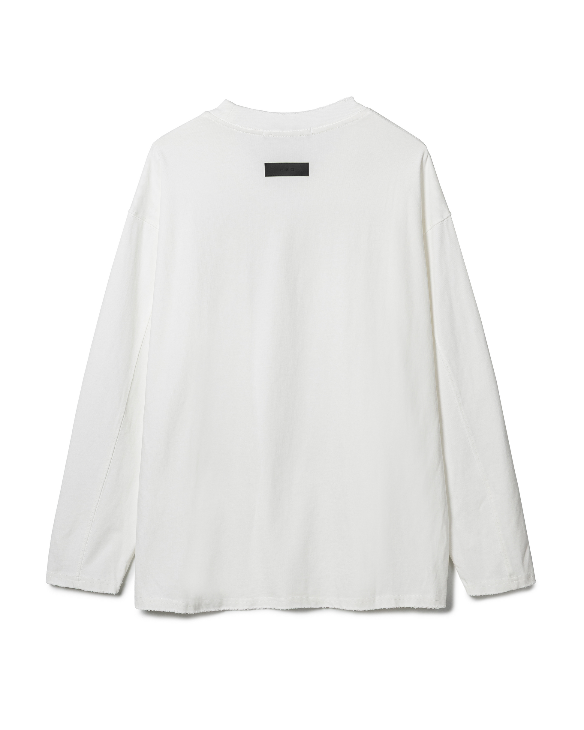 Minimalist Star-Graphic Long-Sleeved T-Shirt