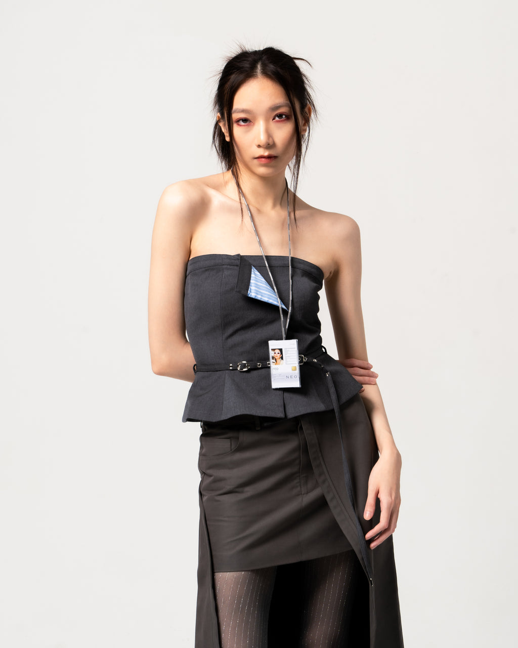 N E O CH.1 Folded Corset Top