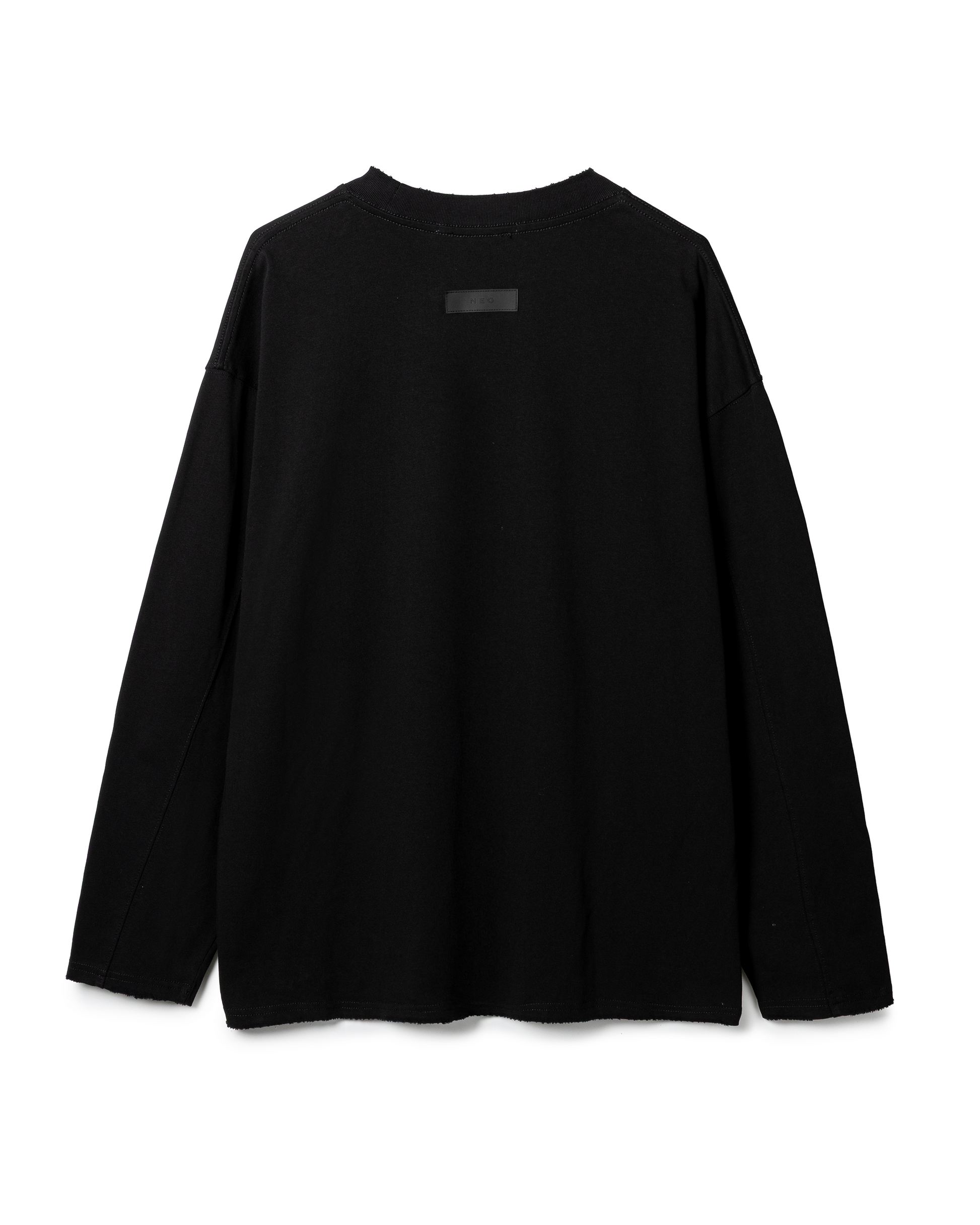 Minimalist Star-Graphic Long-Sleeved T-Shirt