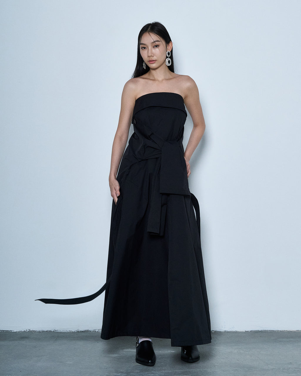 Off-Shoulder Trench Coat