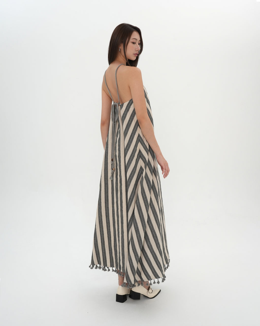 Striped Flare Camisole Dress