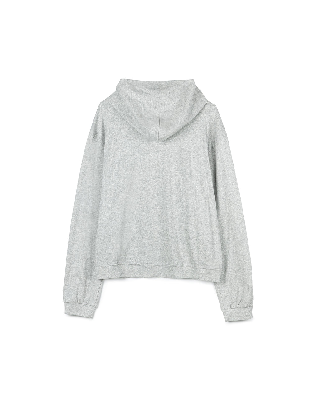 Minimalist Grey Zip-Up Hoodie