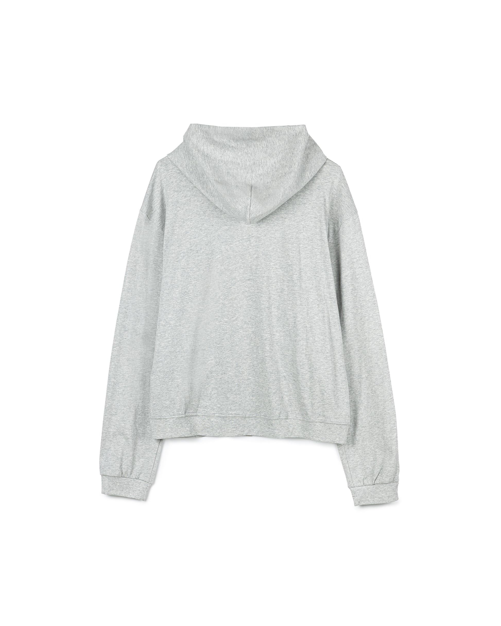 Minimalist Grey Zip-Up Hoodie