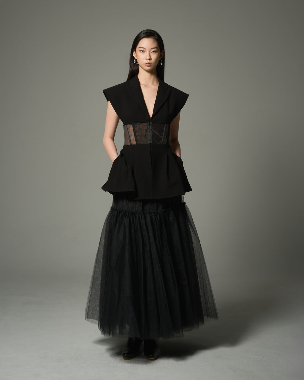 Layered Mesh Tulle Skirt