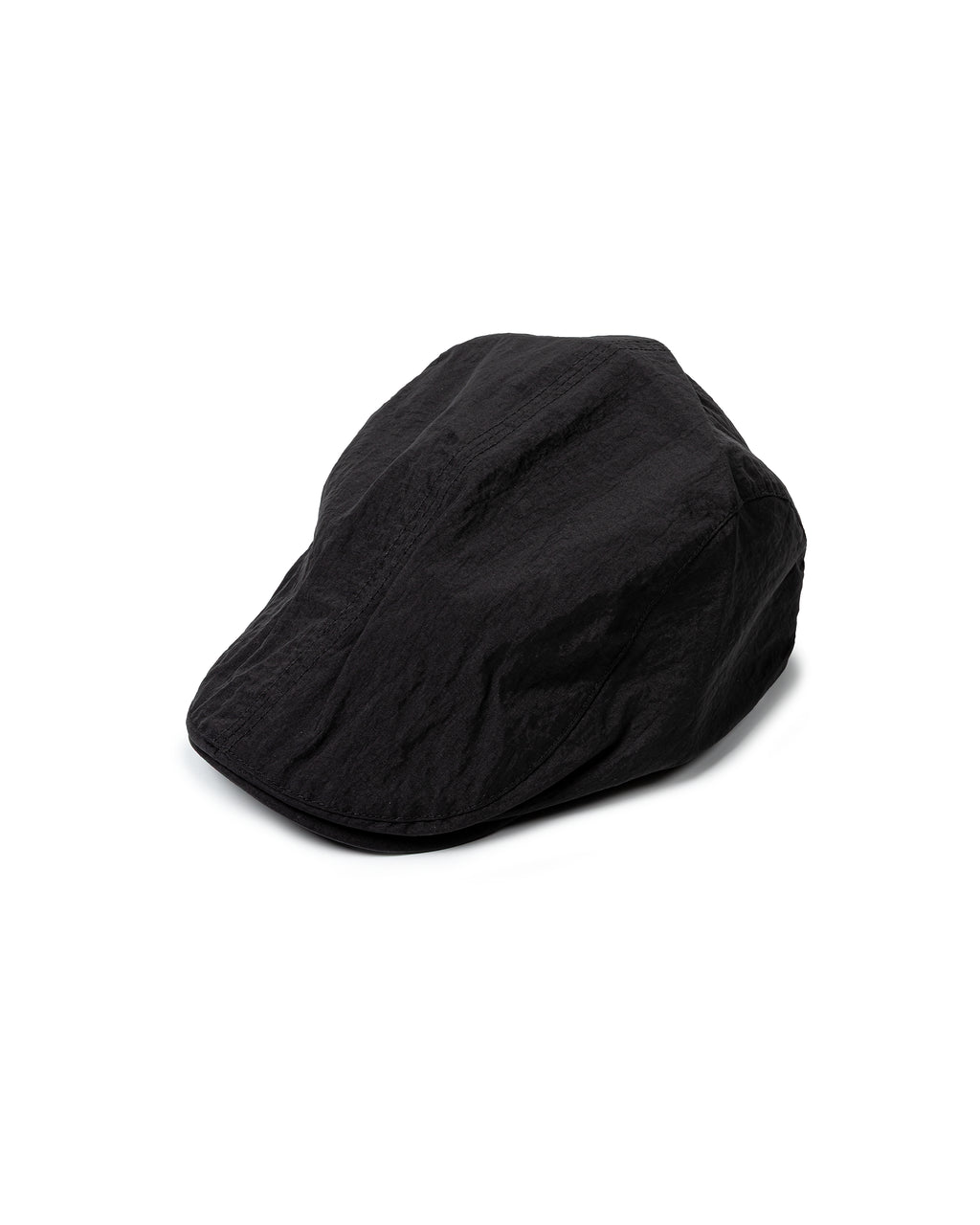 Textured Nylon Flat Cap